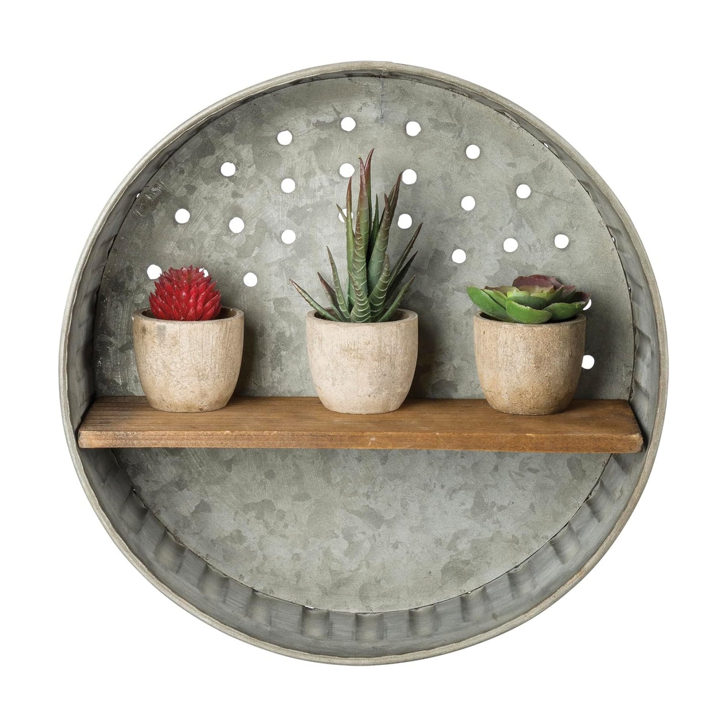 Metal and Wood / 38024 Distressed Wall Shelf