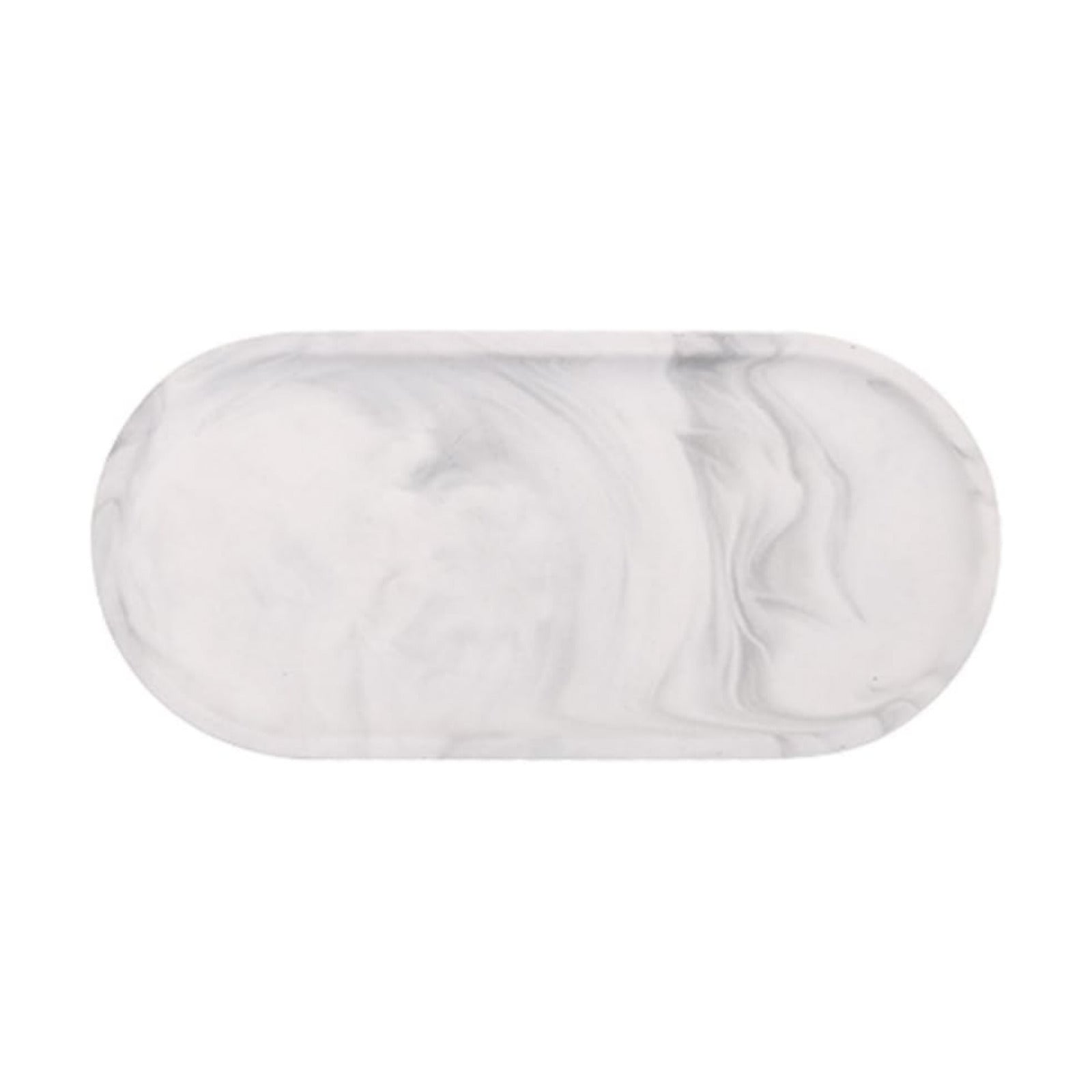 Chic Ceramic Marble Style Oval Dessert Plate Cake Plate Jewelry Dish Ring Dish Cosmetics / Simple