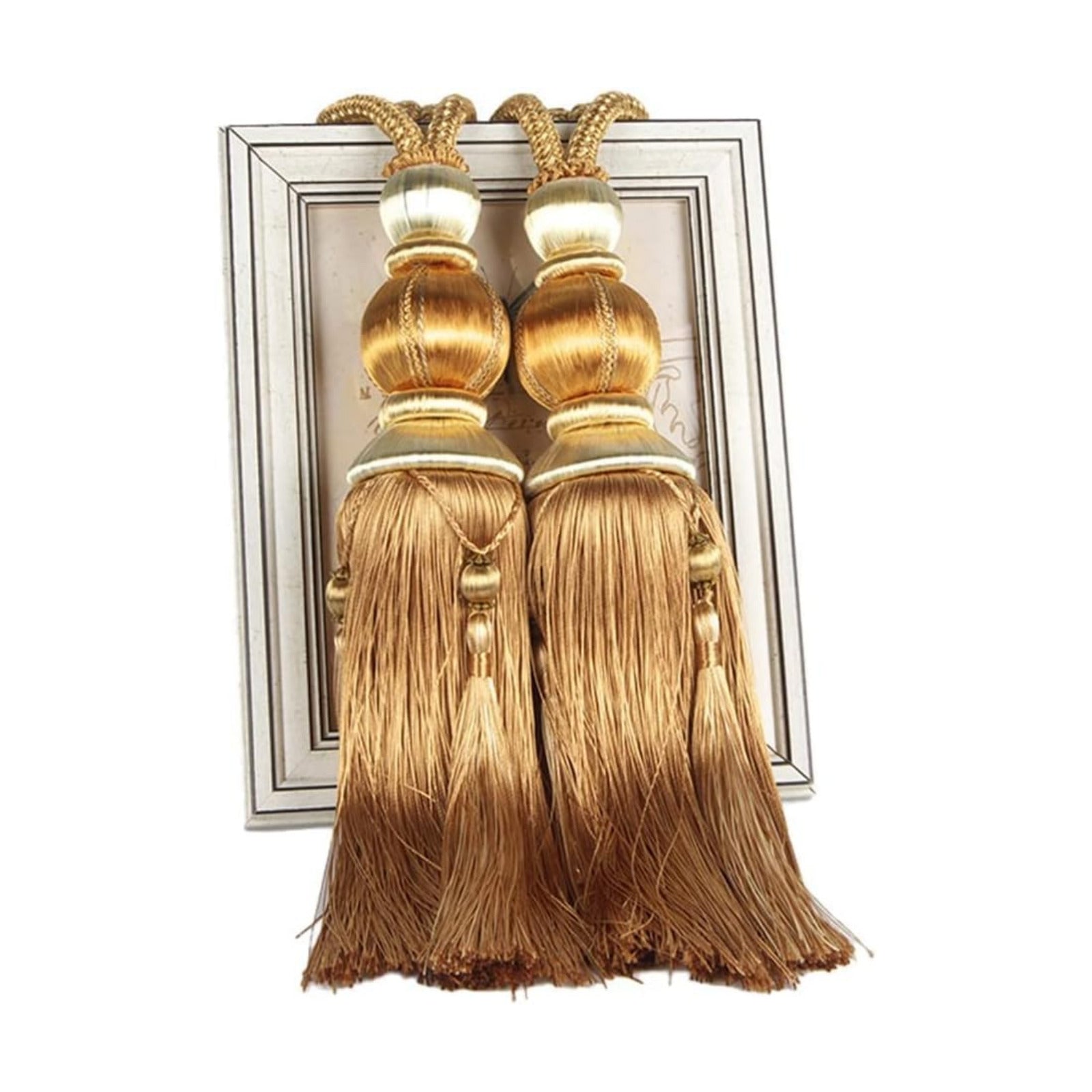 Paired Lantern Single Hanging Ball Tassels Curtains Buckle Sling Binding Lantern Tiebacks Handcrafted Braided Buckle