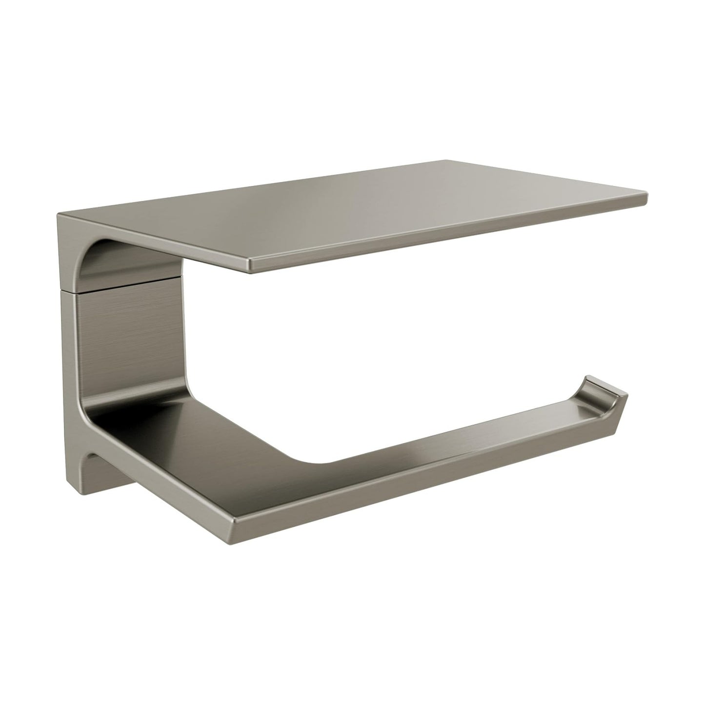 DELTA FAUCET 79956-SS Pivotal Wall Mounted Toilet Paper Holder with Shelf in Brilliance Stainless Steel