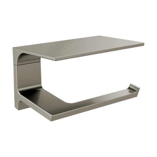 DELTA FAUCET 79956-SS Pivotal Wall Mounted Toilet Paper Holder with Shelf in Brilliance Stainless Steel