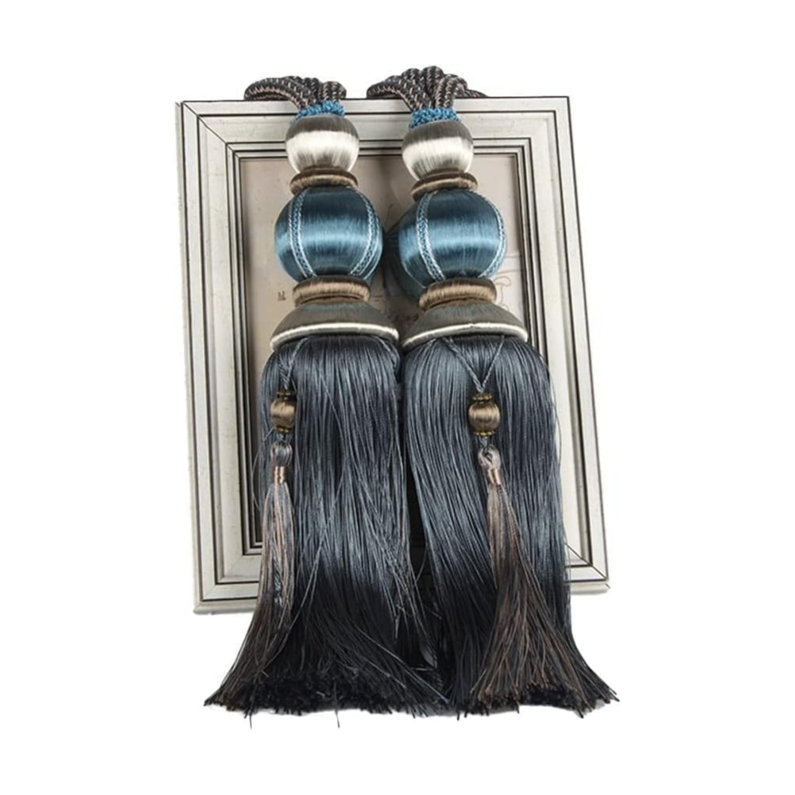 Paired Lantern Single Hanging Ball Tassels Curtains Buckle Sling Binding Lantern Tiebacks Handcrafted Braided Buckle
