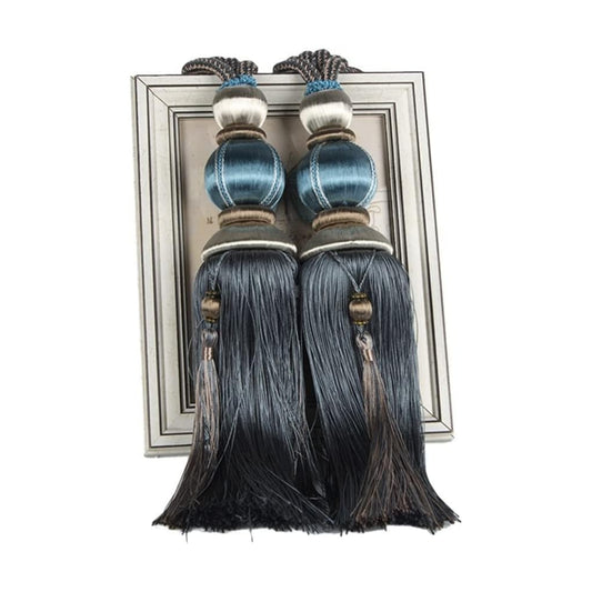 Paired Lantern Single Hanging Ball Tassels Curtains Buckle Sling Binding Lantern Tiebacks Handcrafted Braided Buckle