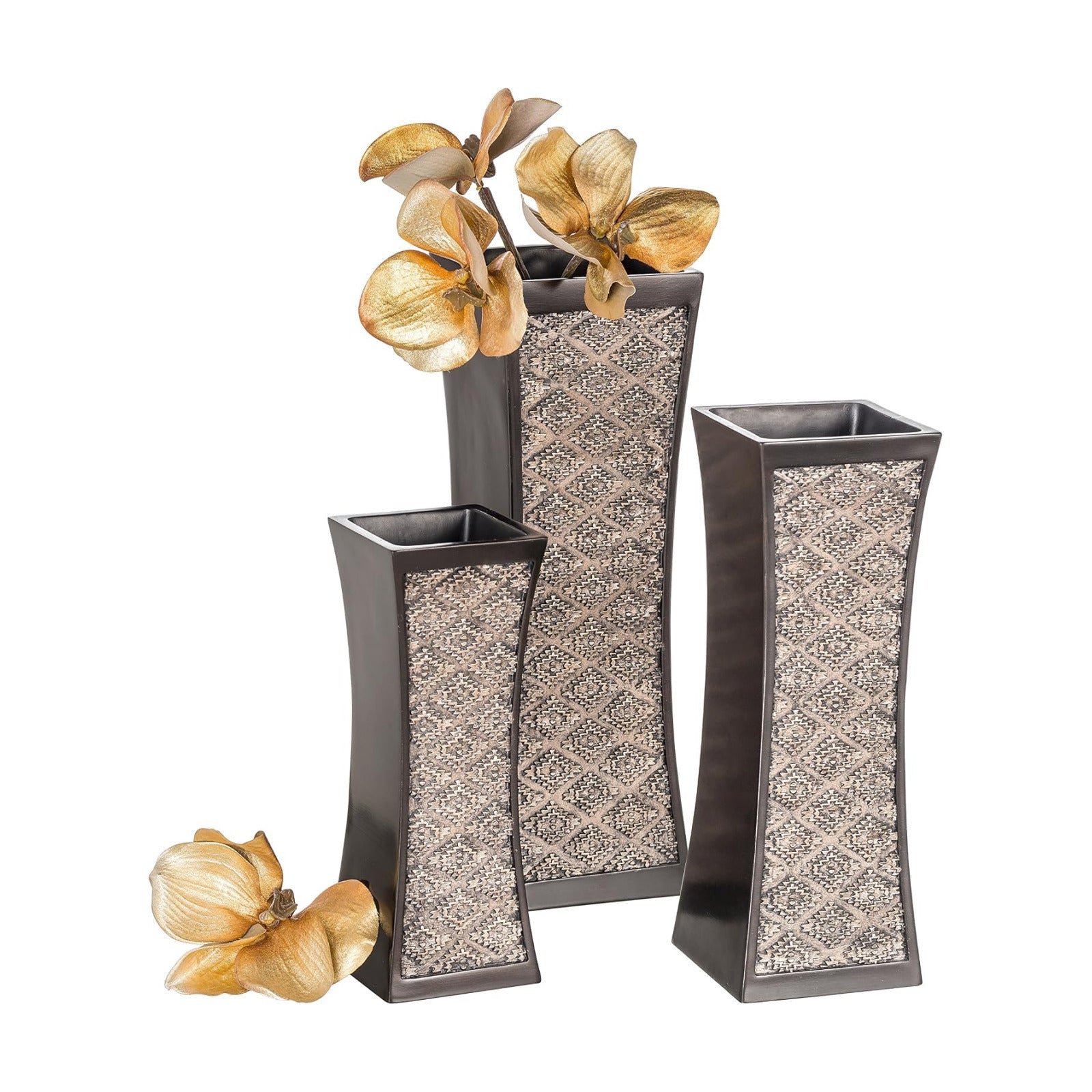 Flower Vases Home Decor / Brown / Set of 3