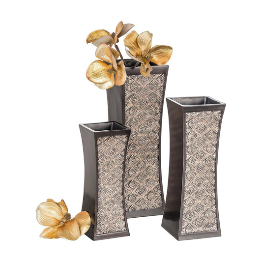 Flower Vases Home Decor / Brown / Set of 3