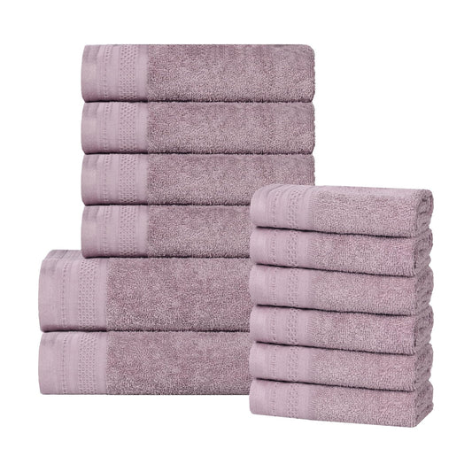 Superior Honeycomb 100% Cotton 500 GSM 12 Piece Bath Towel Set, 6 Washcloths, 4 Hand, 2 Bath Towels, Ideal for