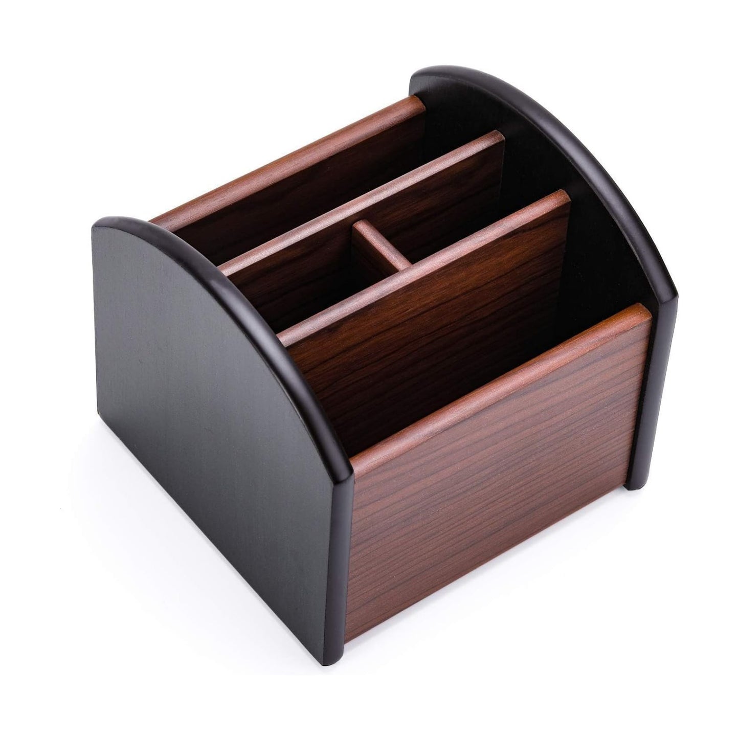 Wooden Desk Organizer / Remote Control Holder Caddy