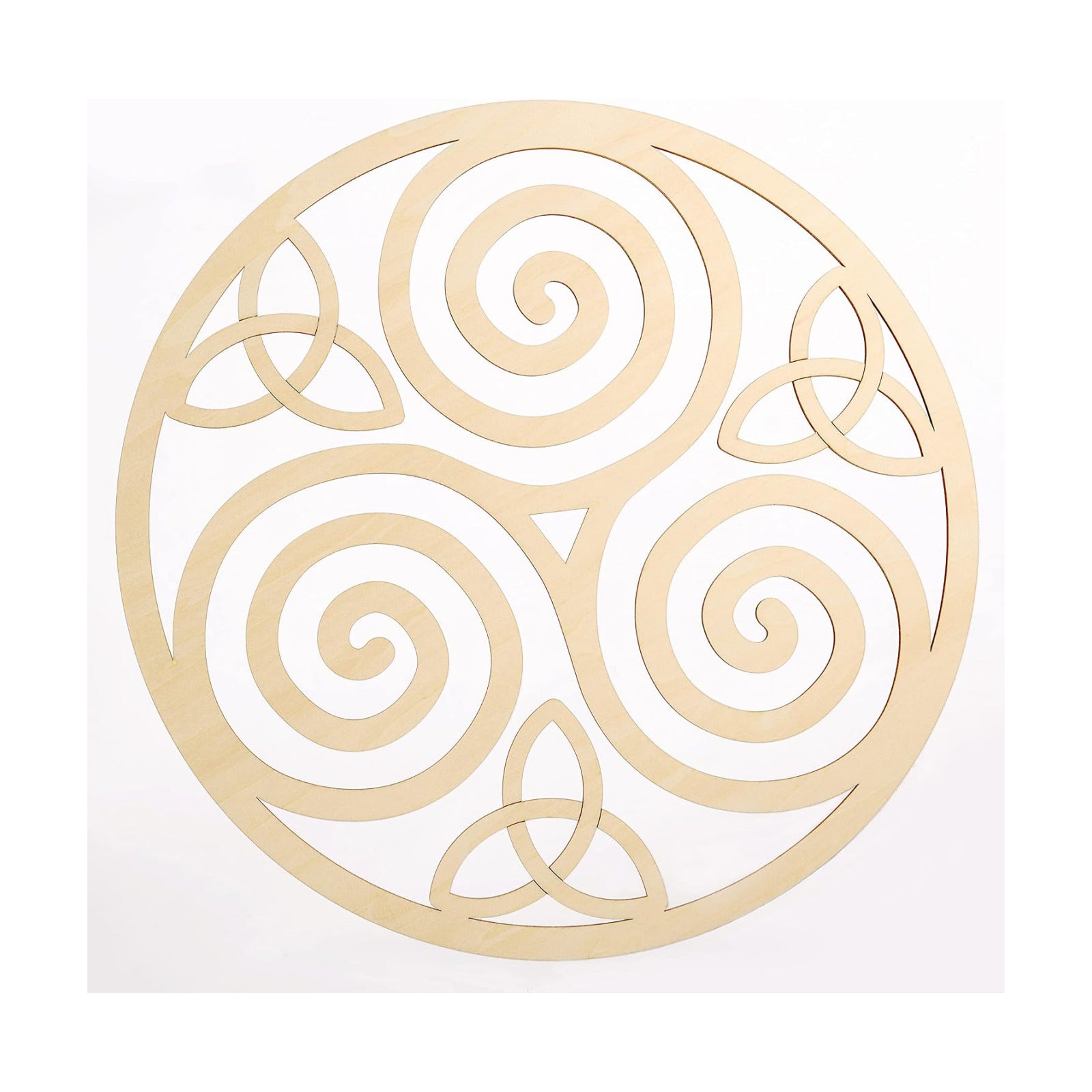 Fourth Level Mfg. Designs Triskele Knot Wooden Wall Art I Irish Symbols / Triskelion