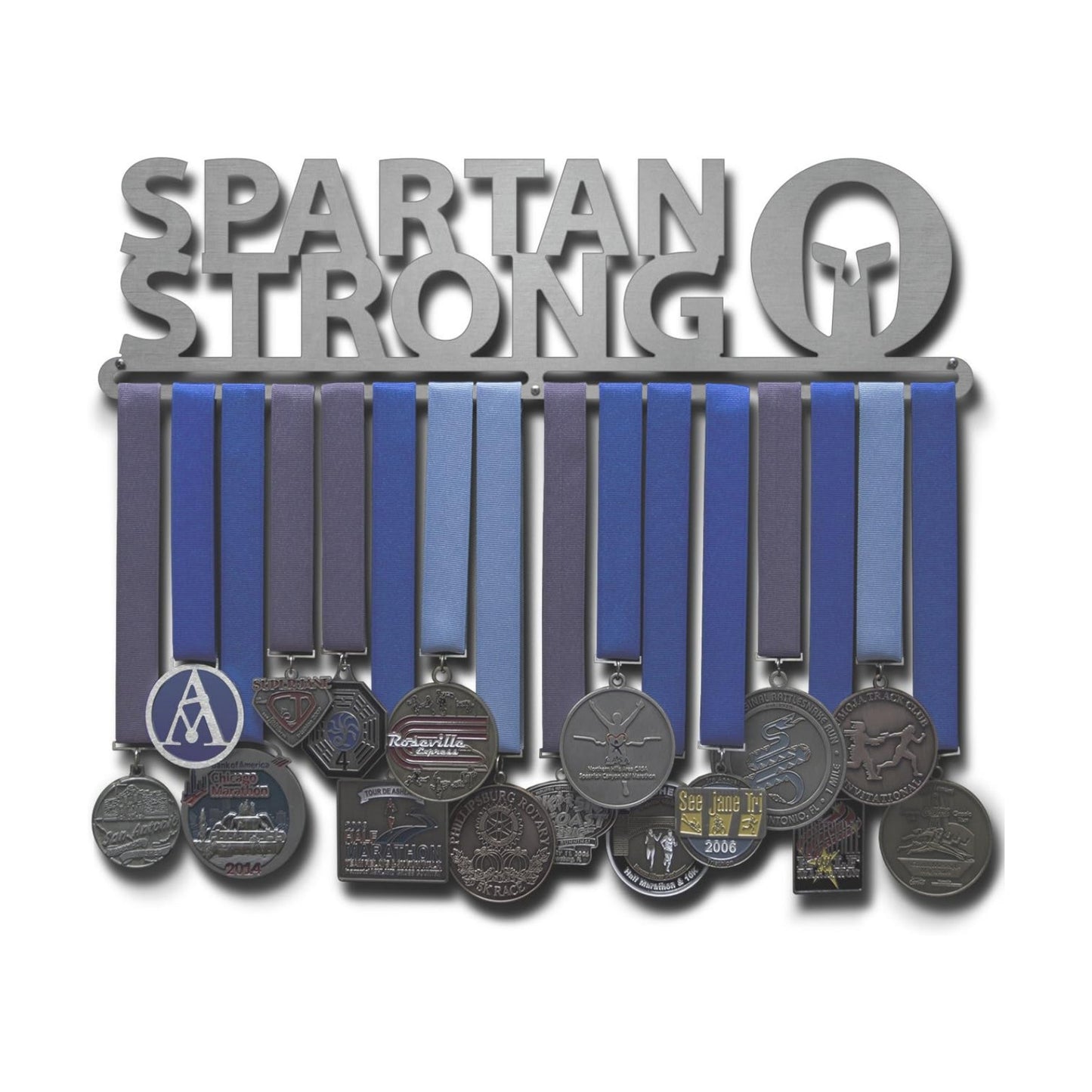 Allied Medal Hangers - Spartan Strong (18" Wide with 1 Hang bar) - Medal Hanger Holder Display Rack - Multiple
