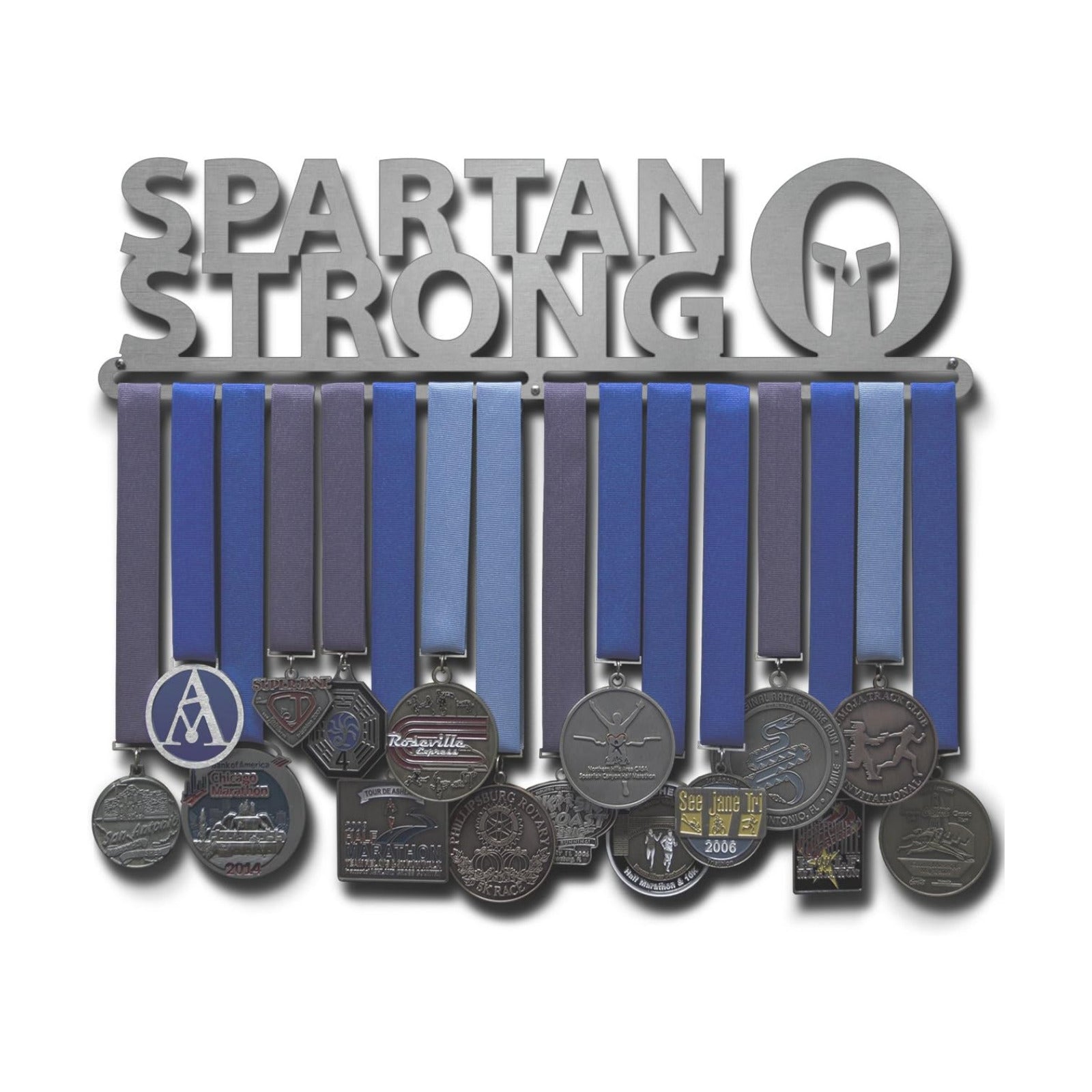 Allied Medal Hangers - Spartan Strong (18" Wide with 1 Hang bar) - Medal Hanger Holder Display Rack - Multiple