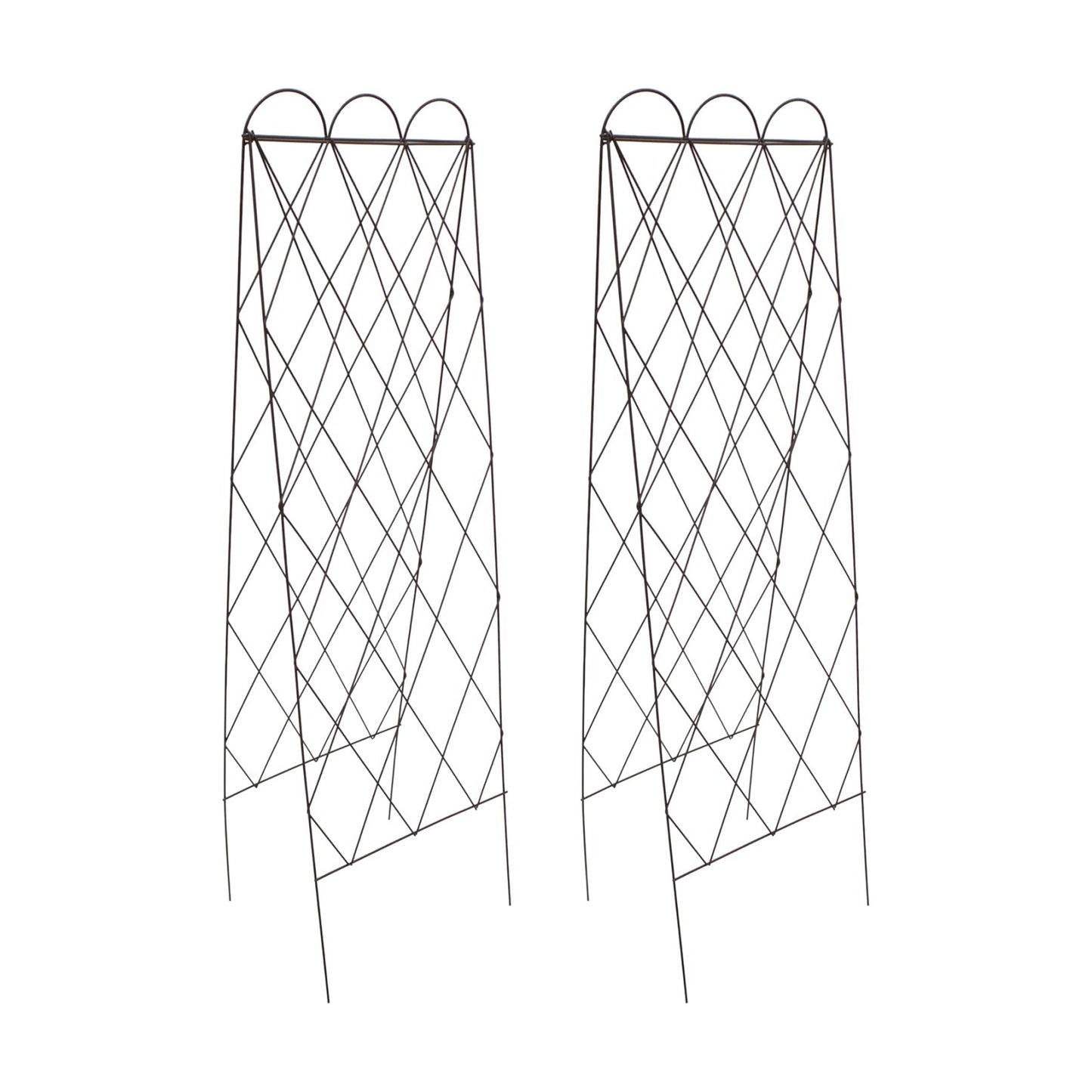 Set of 2 Panacea 90140 Rustic Heirloom Folding Trellises, 60" Tall A-Frame