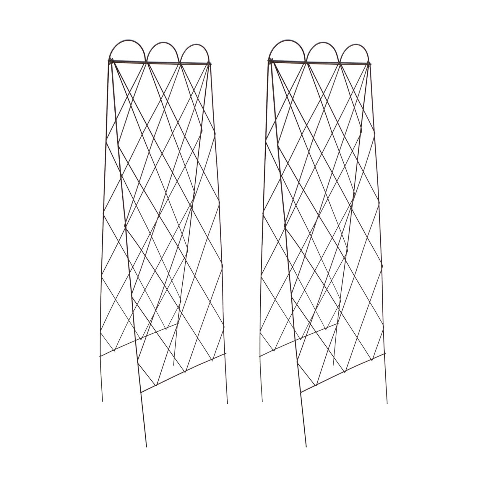Set of 2 Panacea 90140 Rustic Heirloom Folding Trellises, 60" Tall A-Frame
