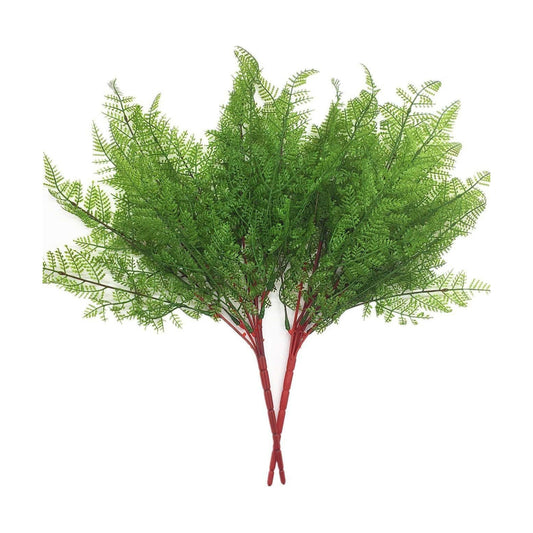 Plastic Persian Grass Fake Plants Wedding Indoor Outdoor Home Garden / Fern Leaves / Set of 2