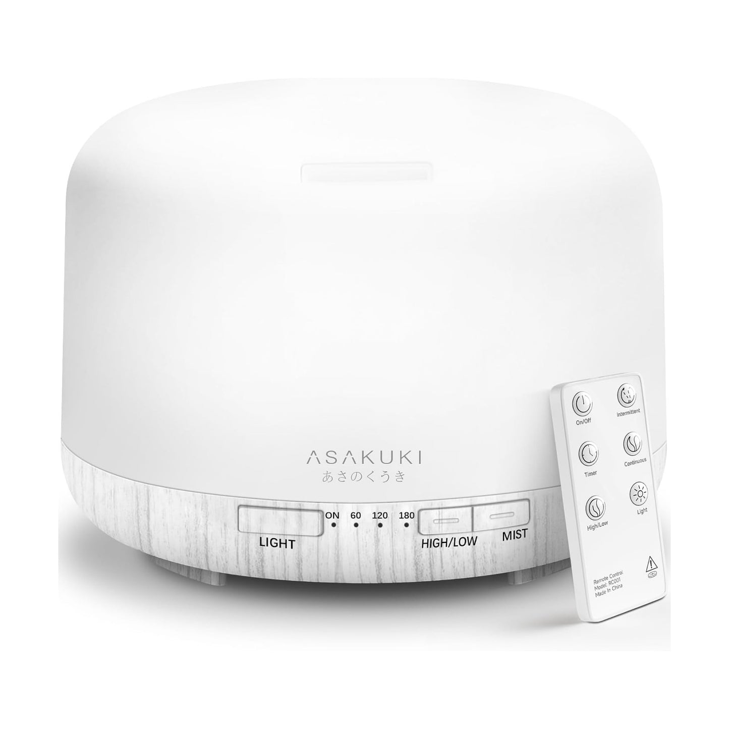 ASAKUKI Essential Oil Diffuser for Home, 500ML Aromatherapy Humidifier