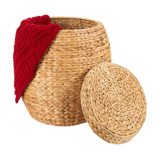 Vintage Multipurpose Hyacinth Storage Basket / Natural