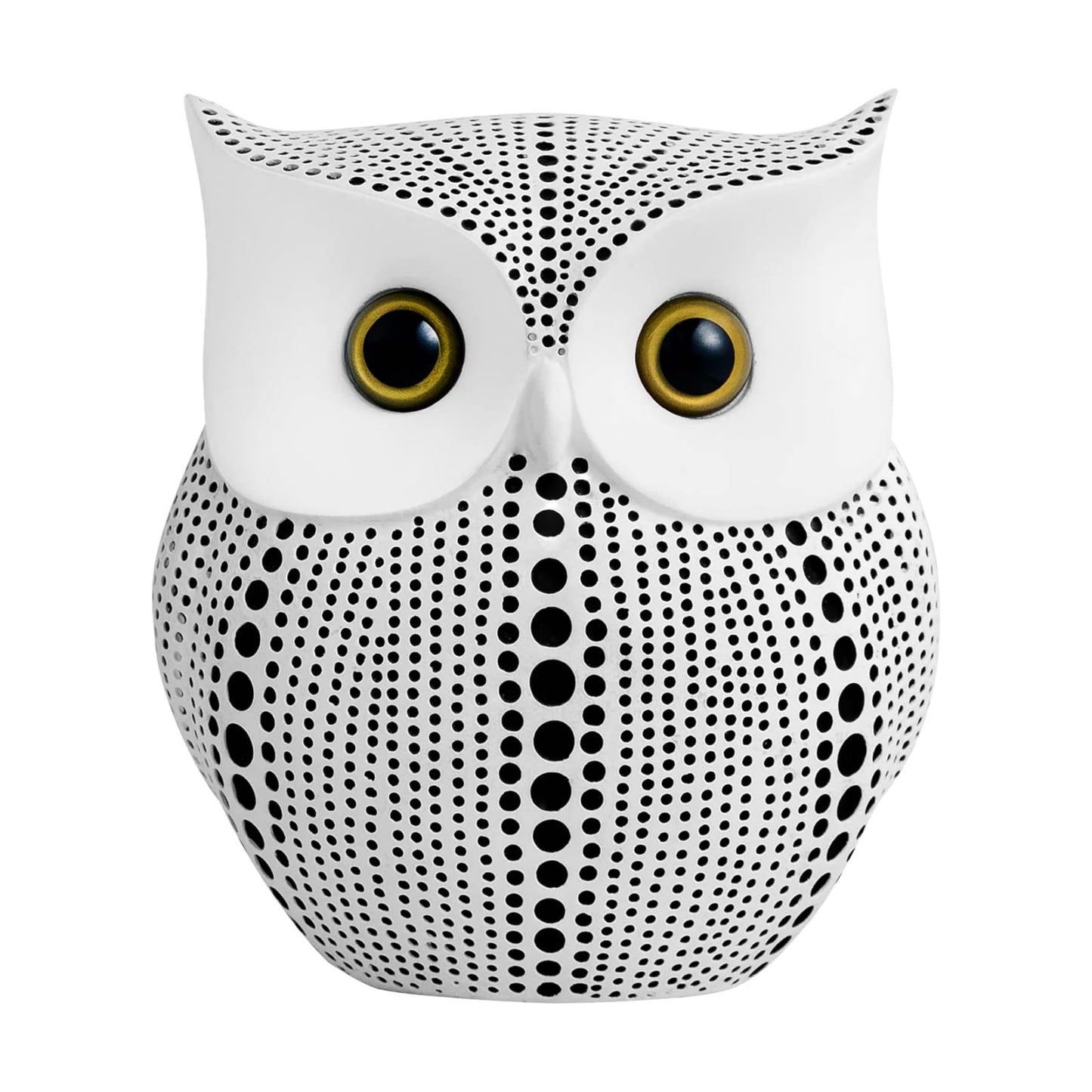 Handmade Polka Dots Buhos Modern Bird Figurine / 1-white