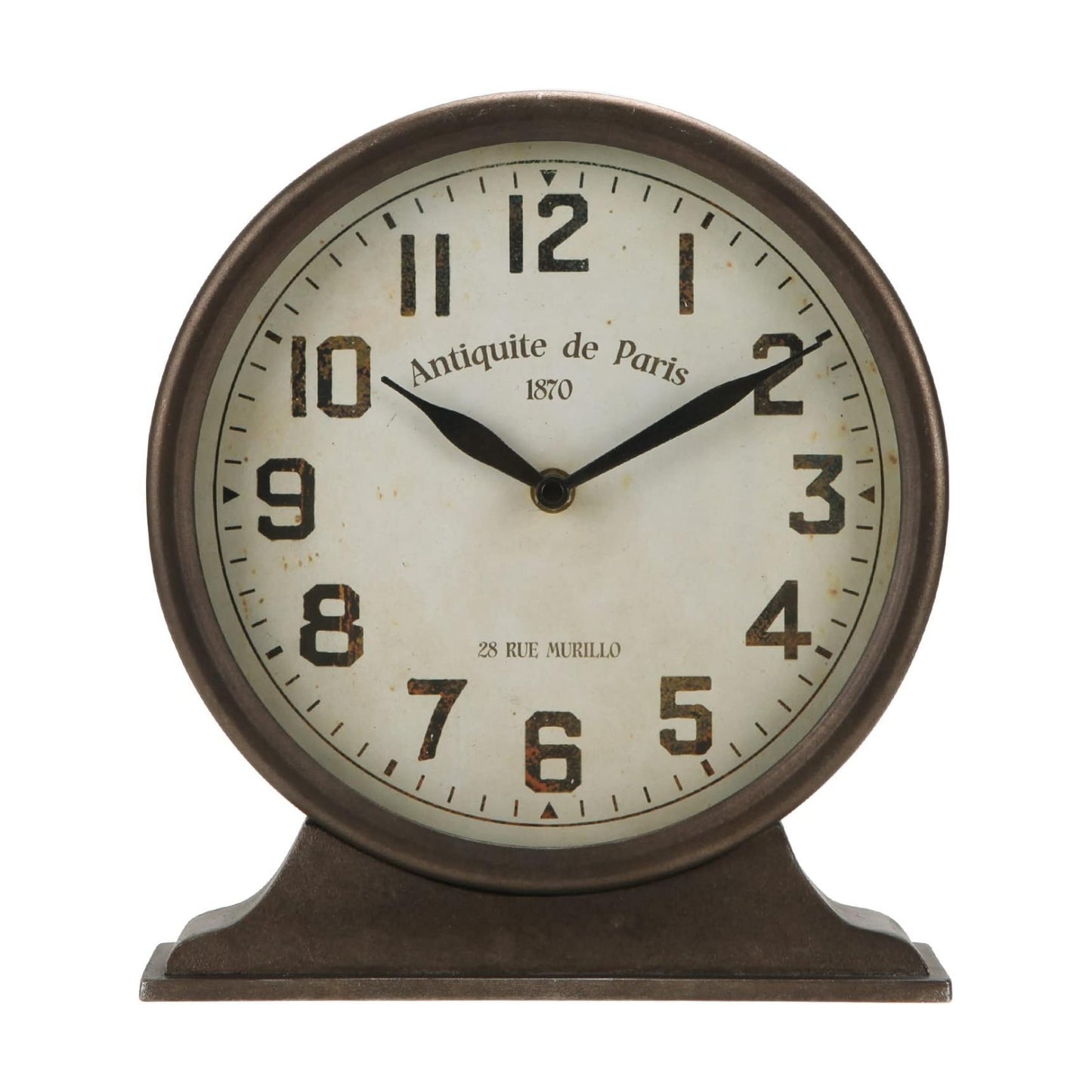NIKKY HOME Antique Mantel Clock, Large Table Clock, Battery Operated | Decorative Table Clock for Home, Office, Living
