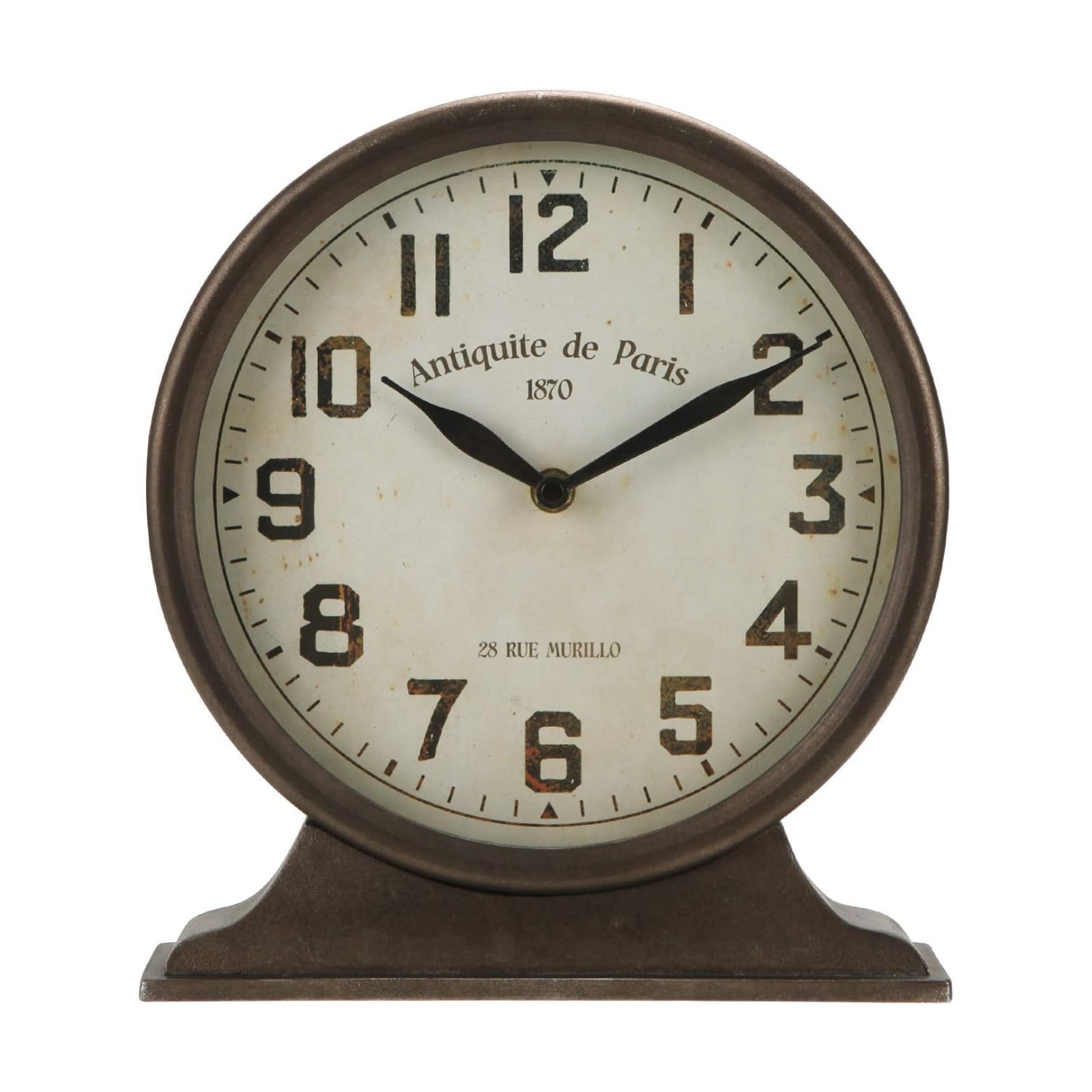 NIKKY HOME Antique Mantel Clock, Large Table Clock, Battery Operated | Decorative Table Clock for Home, Office, Living