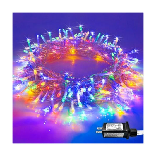 JMEXSUSS Connectable 100 LED Multicolor Christmas Lights for Tree