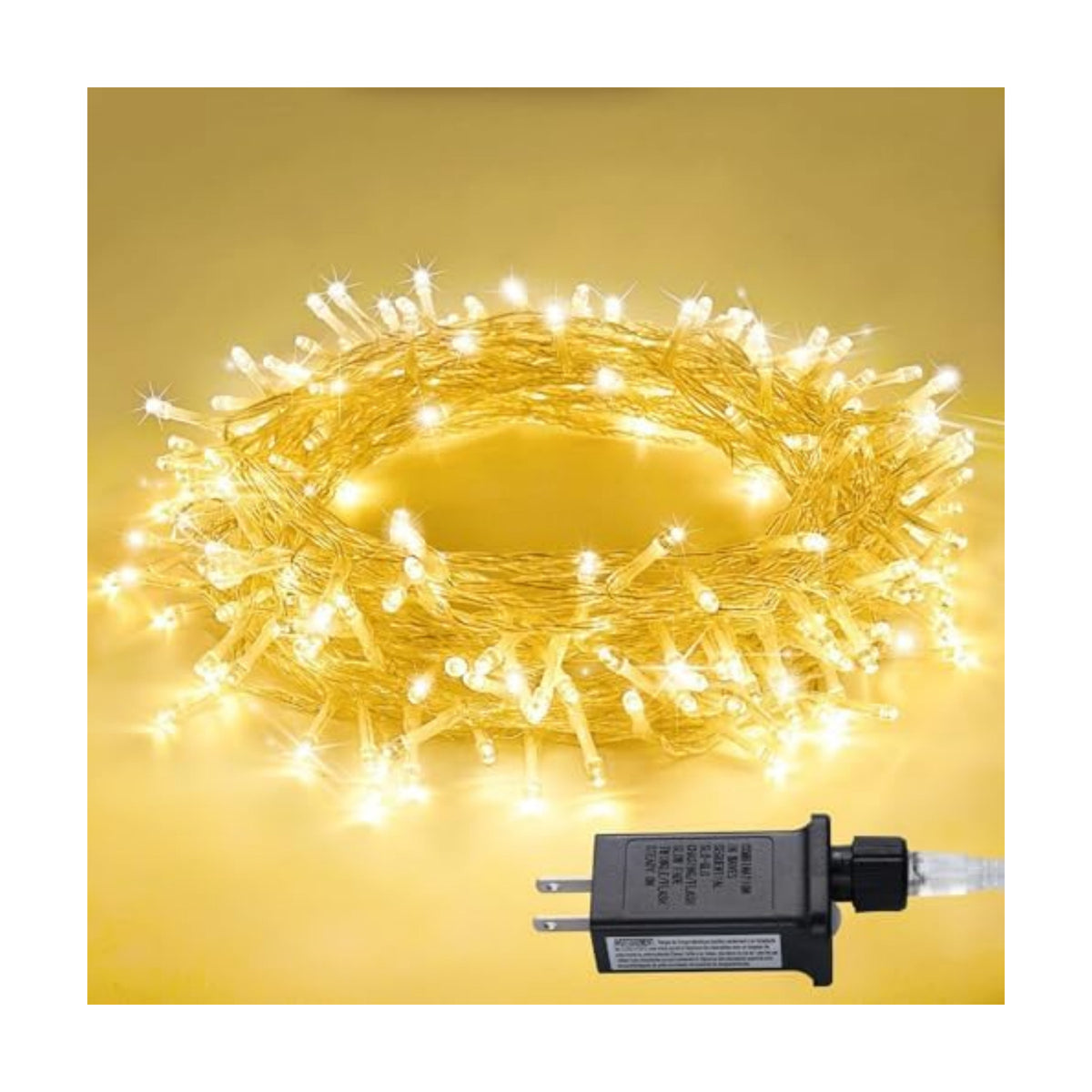 JMEXSUSS 100 LED String Lights Indoor Bedroom Warm White Christmas Lights
