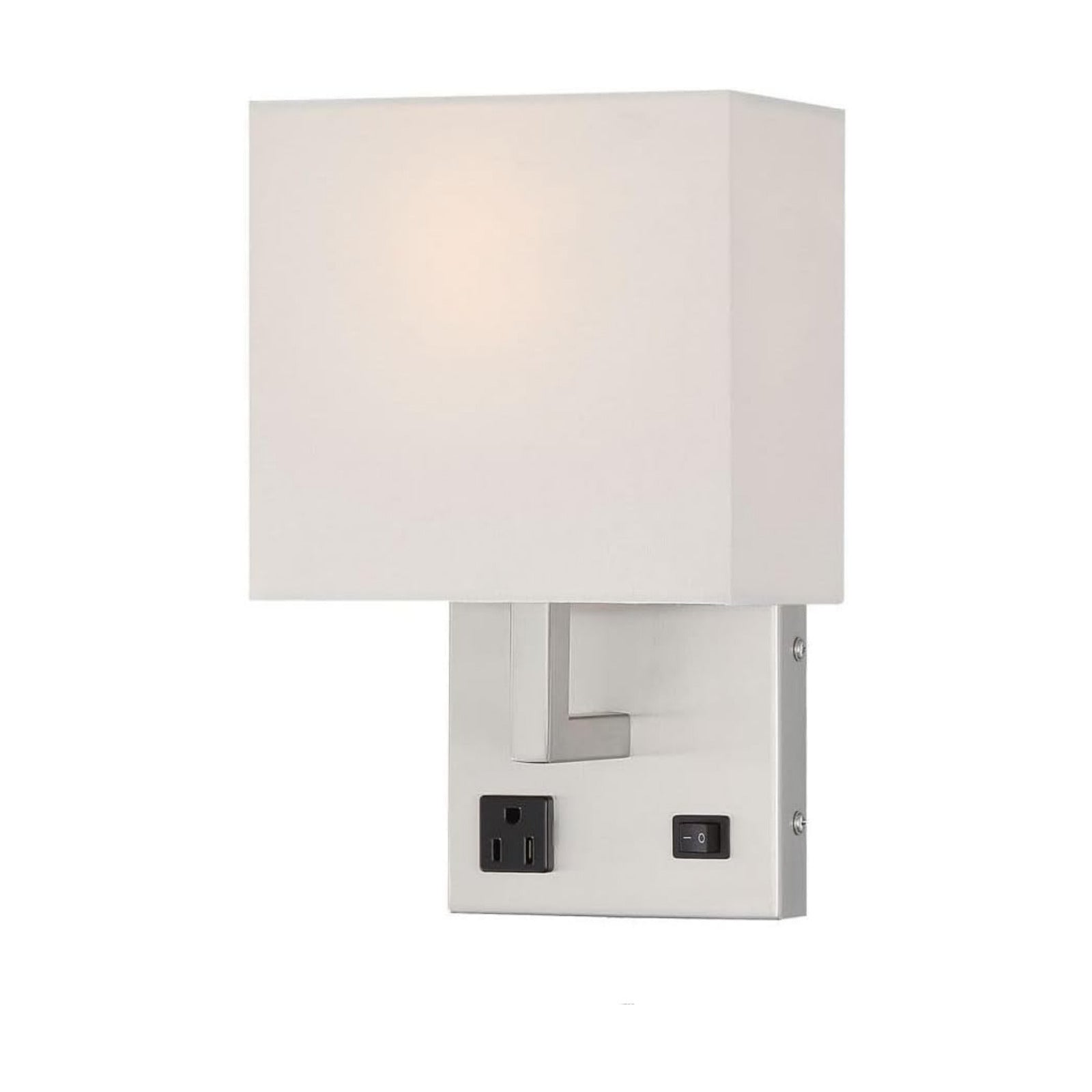 HomeFocus - Bedside Wall Light with Outlet,Wall Lamp,Wall Sconces,Wall Lamp for Bedroom,Living Room,Wall Light for Home