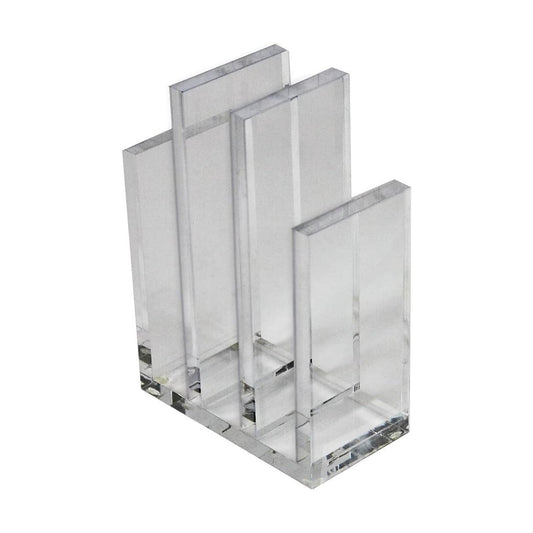 255035 Acrylic Bookend and Desk File Sorter / 2-pack / Clear / Set of 2