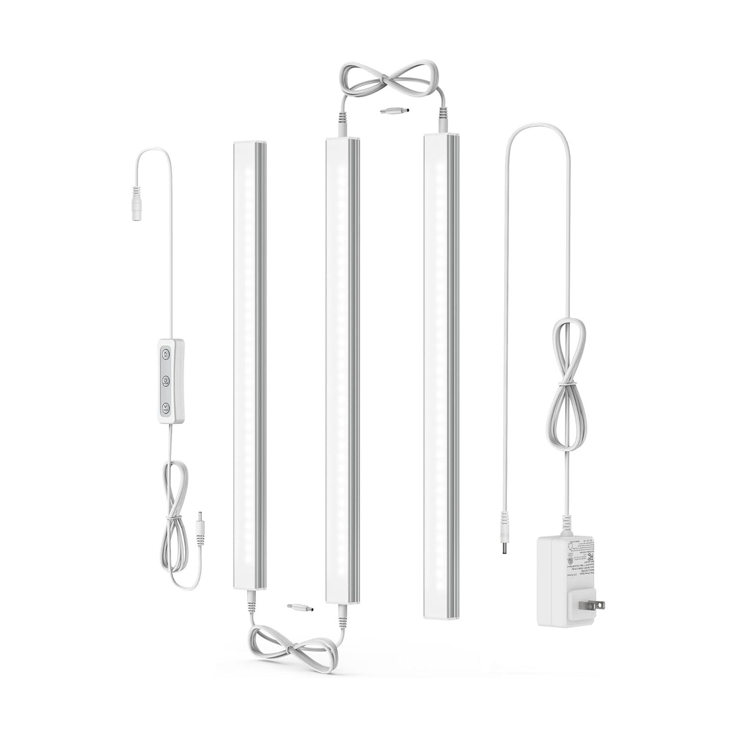 ASOKO Under Cabinet Lighting, 4500K Daylight, 3 Pack 12 inch Linkable