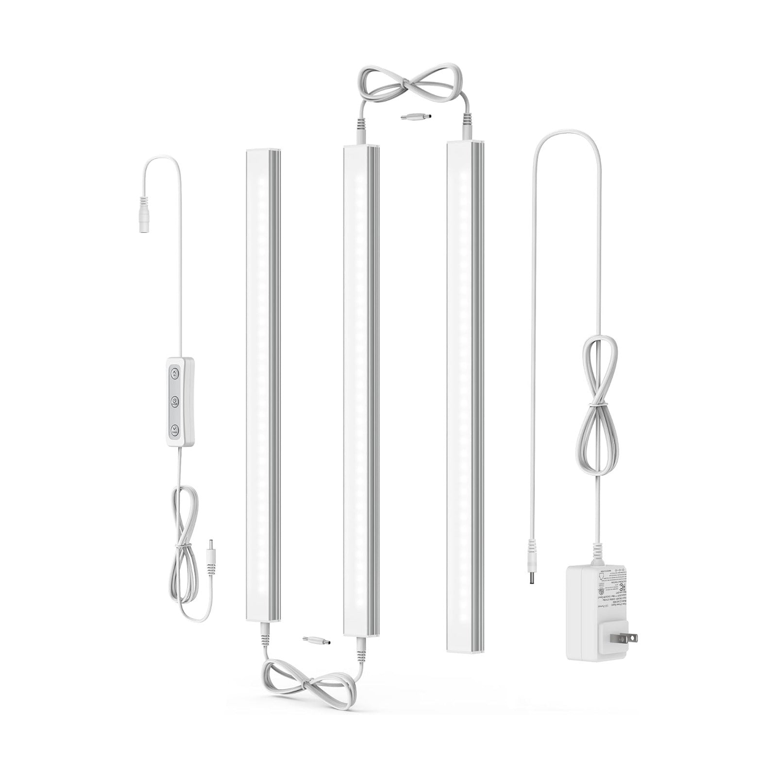 ASOKO Under Cabinet Lighting, 4500K Daylight, 3 Pack 12 inch Linkable