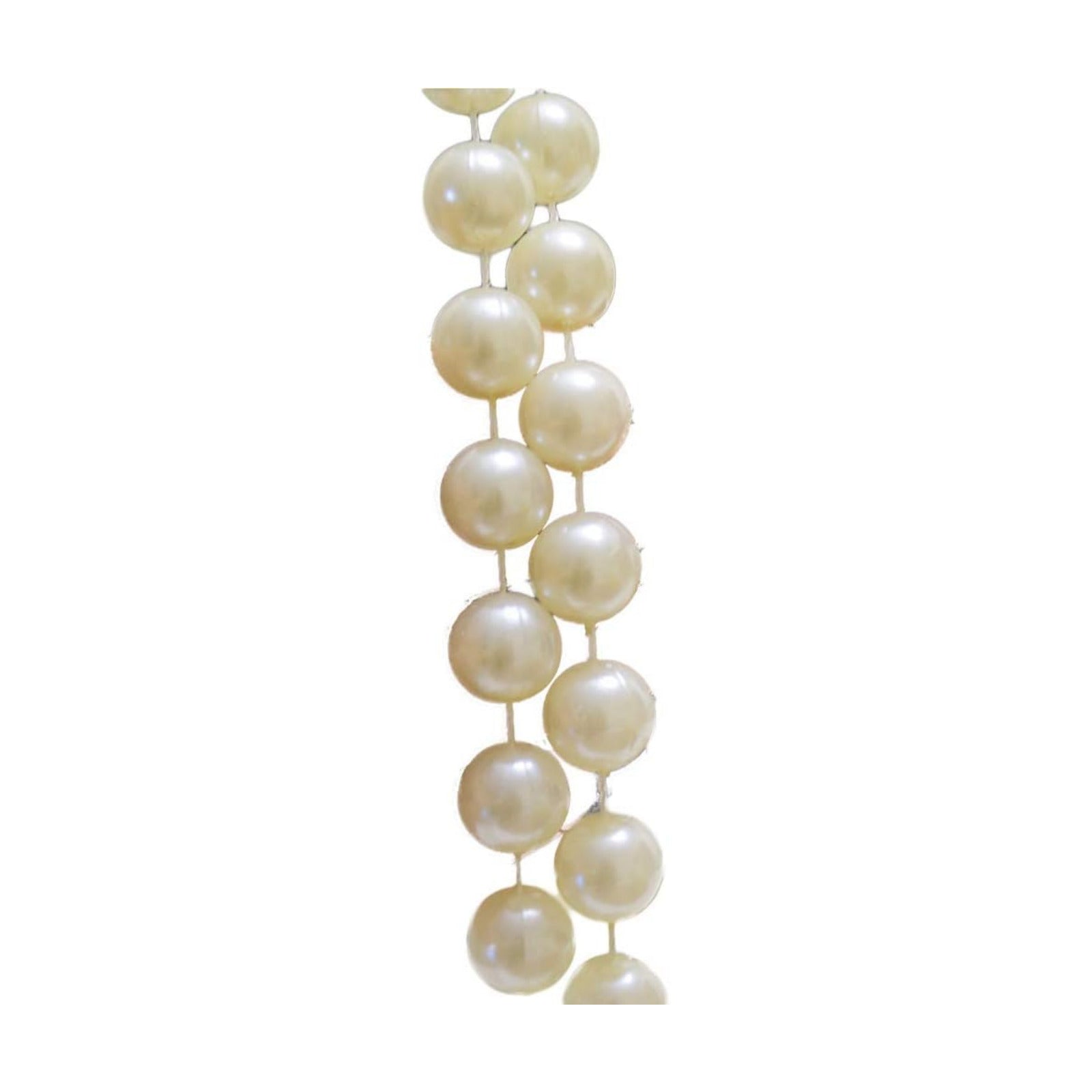 14 mm Large Pearls Garland Faux Crystal Beads Garland Spool Roll for Crafts / Ivory