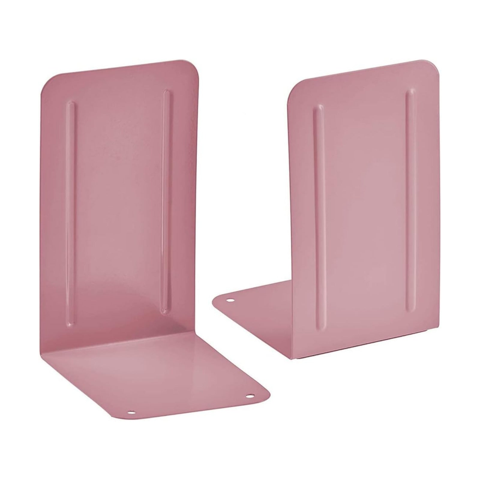 Steel Metal Book Ends Storage / Pink