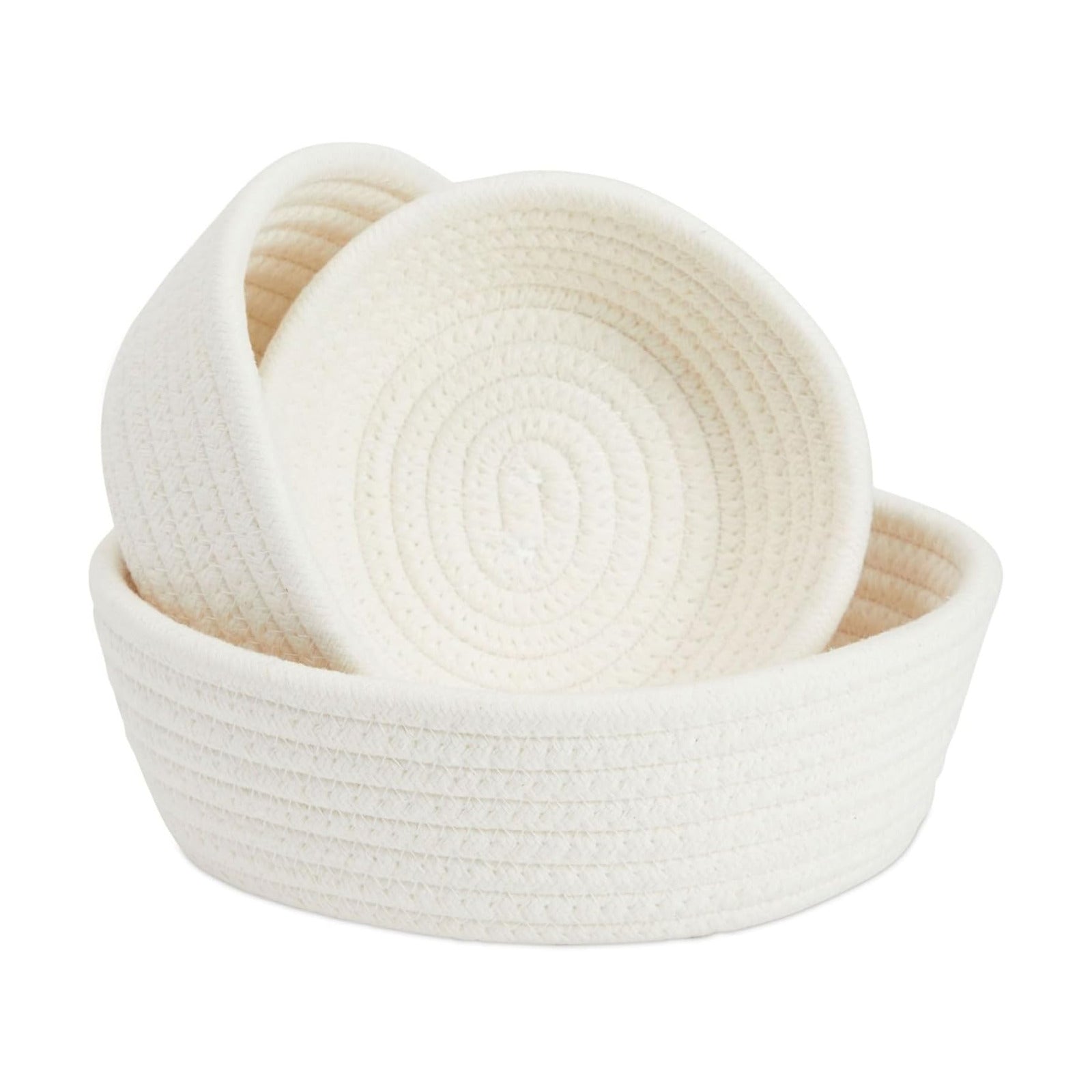 Cotton Woven Basket / White