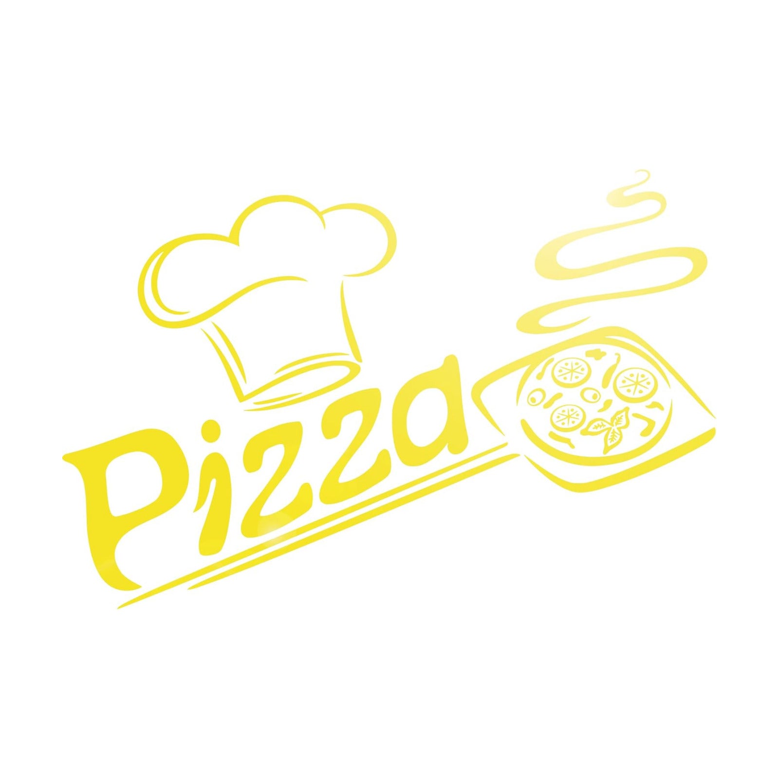 Vinyl Wall Decal Pizza Italian Restaurant Pizzeria Italy Food Kitchen Interior Stickers Mural Large