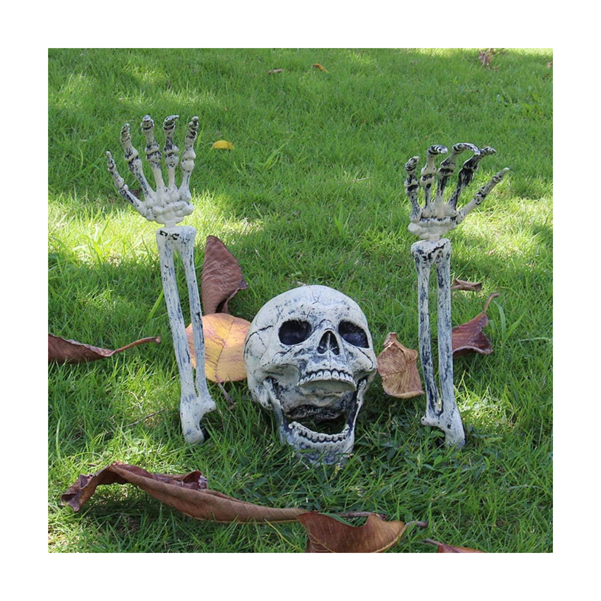 AISENO Realistic Skeleton Stakes Halloween Decorations for Lawn Stakes Garden Halloween Skeleton Decoration Outdoor