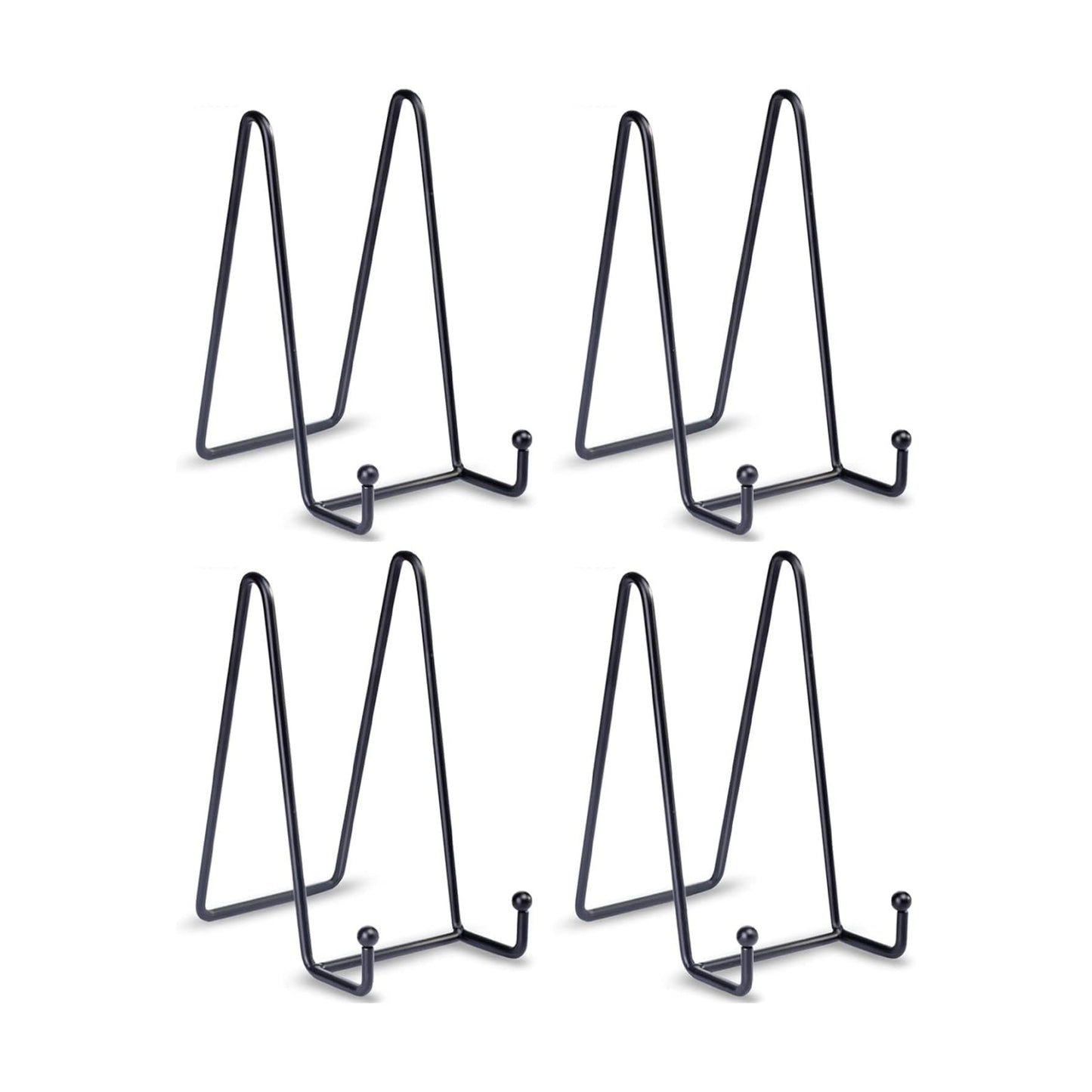 Decorative Plate Stand Holder Picture Frame Stand Easel Display Stand / 6 Inch / Set of 4