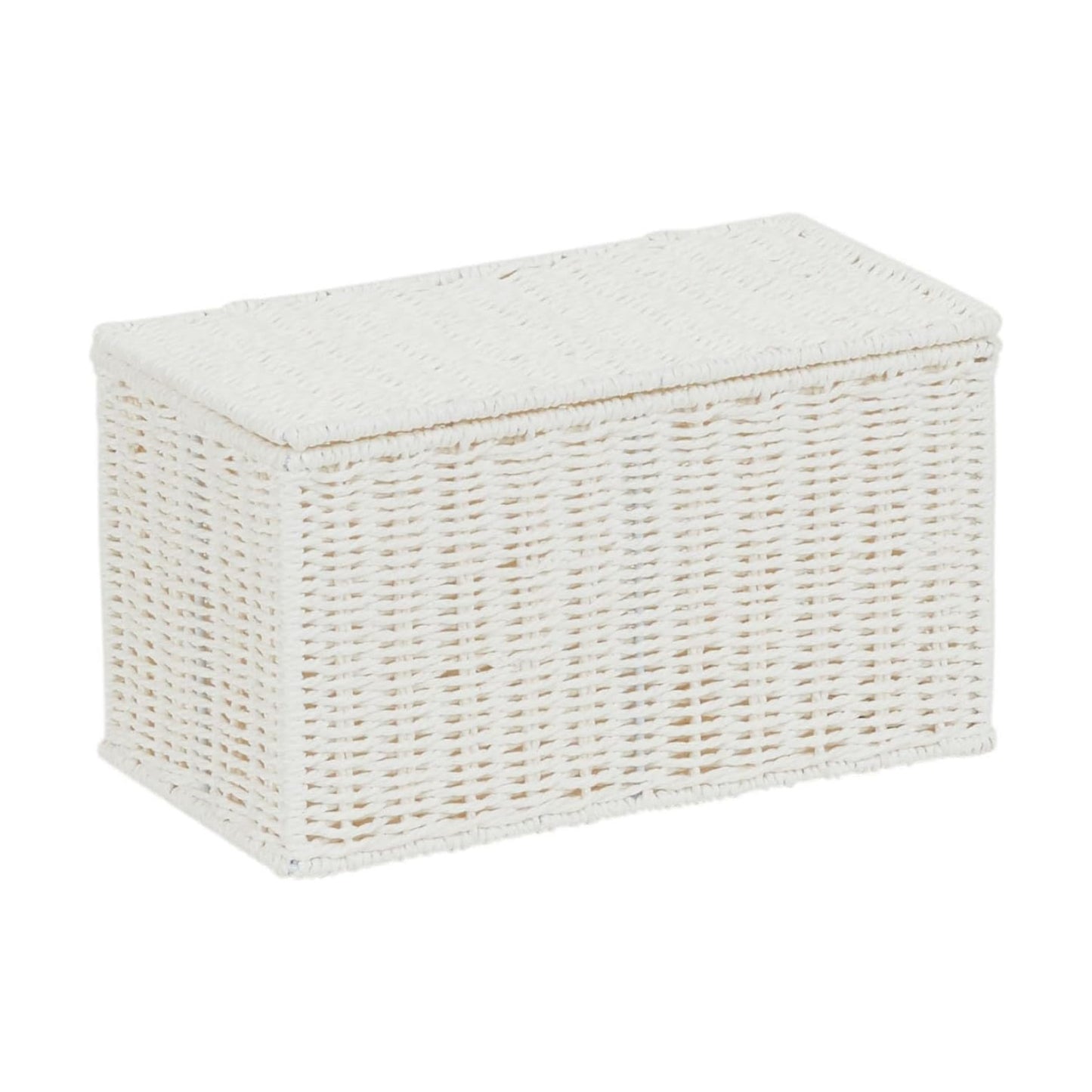 Wicker Basket / Multipurpose Storage Basket / White / Small