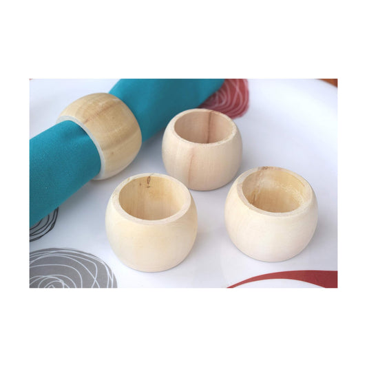 Lightnpro Wooden Napkin Ring, Napkin Rings Set of 12, Ring Napkin, Handmade Napkin Ring Perfect for Halloween Harvest Autumn Fall Thanksgiving Holiday Christmas Xmas Gift Décor - Natural