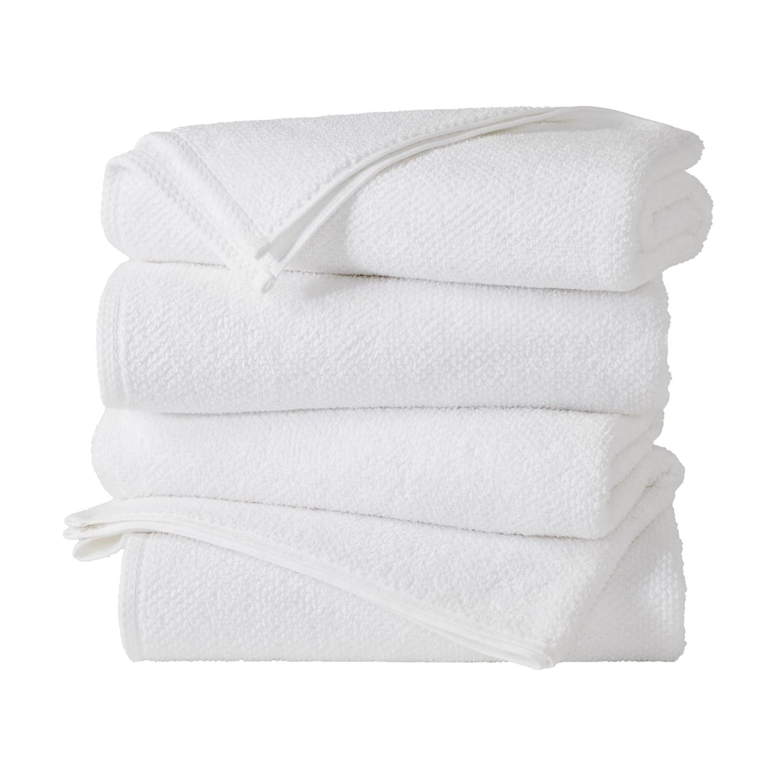 Great Bay Home 100% Cotton 4 Pack 54x27 Bath Towel Set - Absorbent, Quick-Drying, Durable Towels for Bathroom Decor