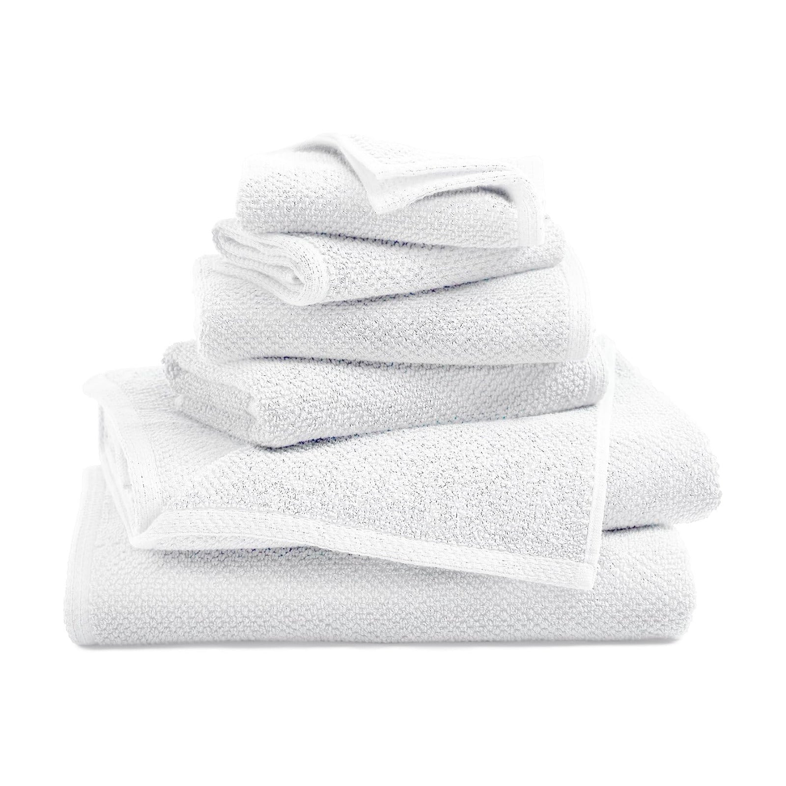 Great Bay Home 100% Cotton 6 Piece Towel Set - Absorbent, Quick-Drying, Durable Bath Towels for Bathroom Decor