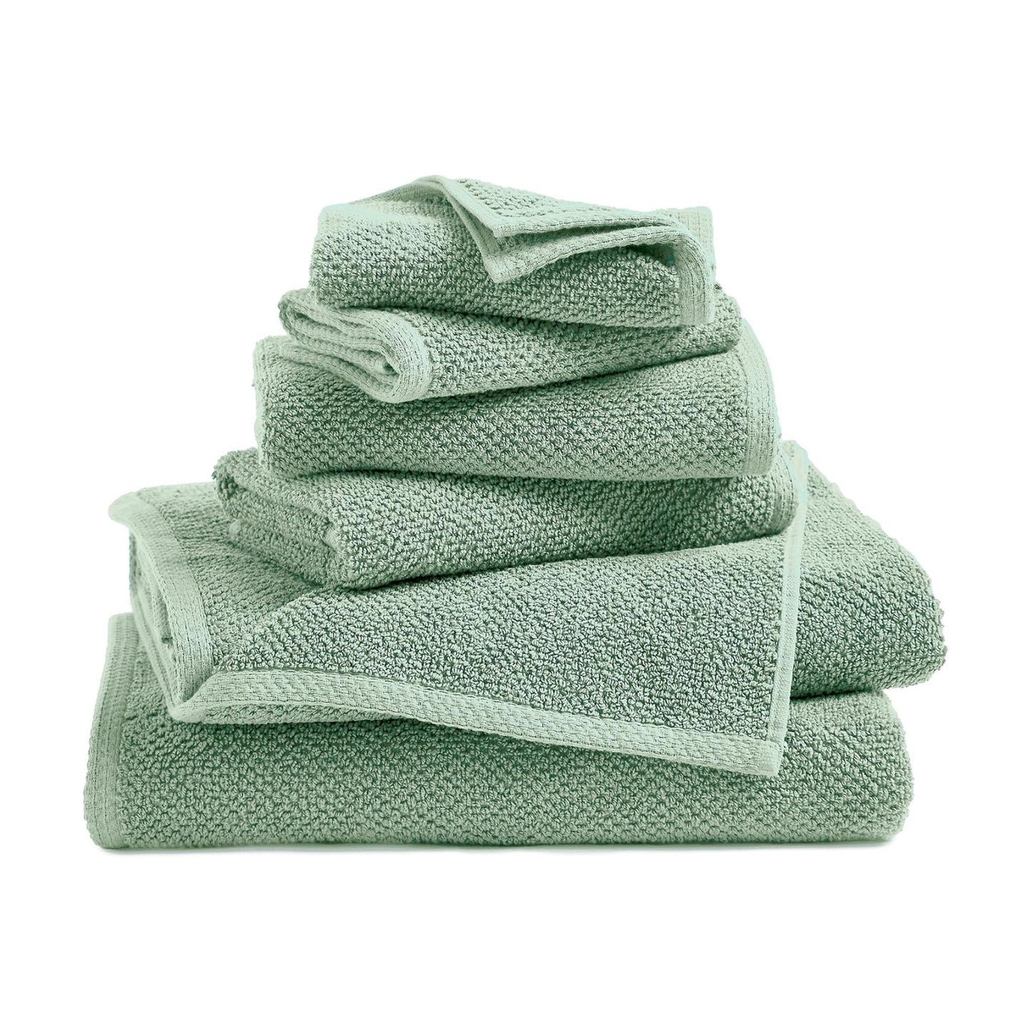 Great Bay Home 100% Cotton 6 Piece Towel Set - Absorbent, Quick-Drying, Durable Bath Towels for Bathroom Decor