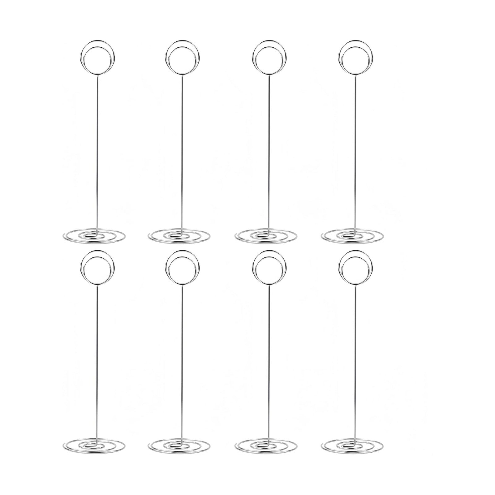 Radezon 20 Pack 8.75 inch Tall Table Number Holders Place Card Holder Table Picture Holder Wire Photo Holder Clips