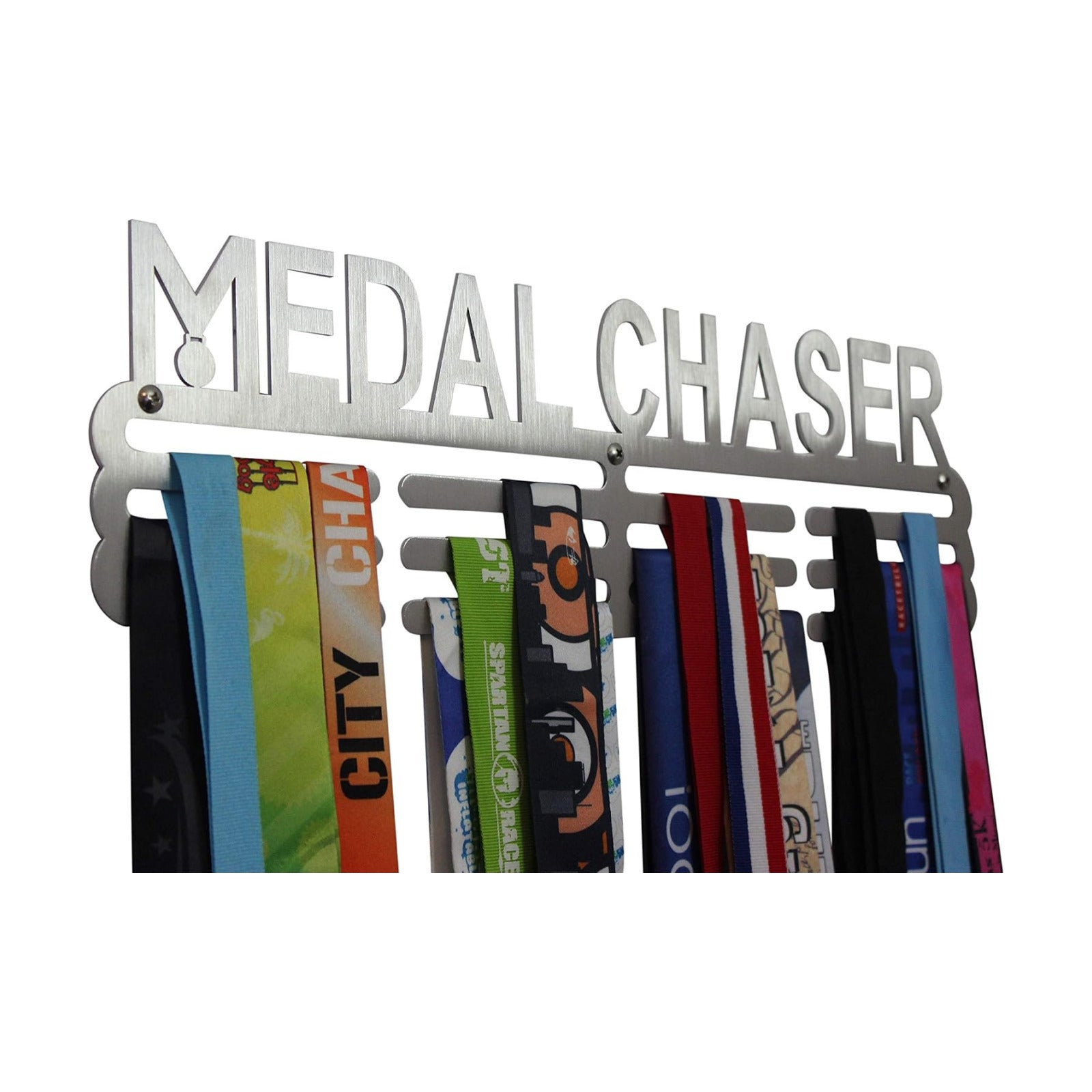 Medal Hanger Display Rack For All Sports – Stainless Steel 36+ Medal Holder – For Men, Women, Boys And Girls – Easy To