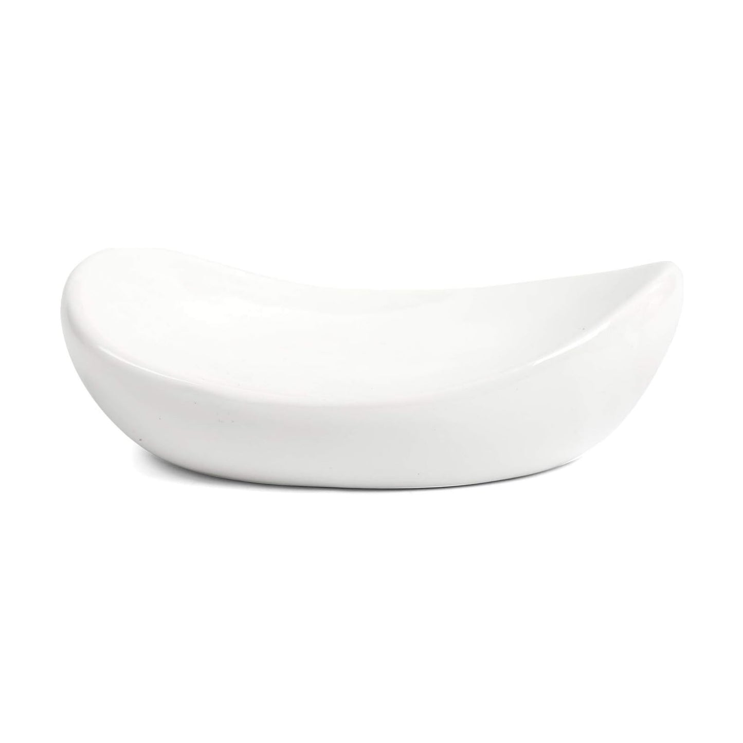 Ceramic Soap Dish Holder / White