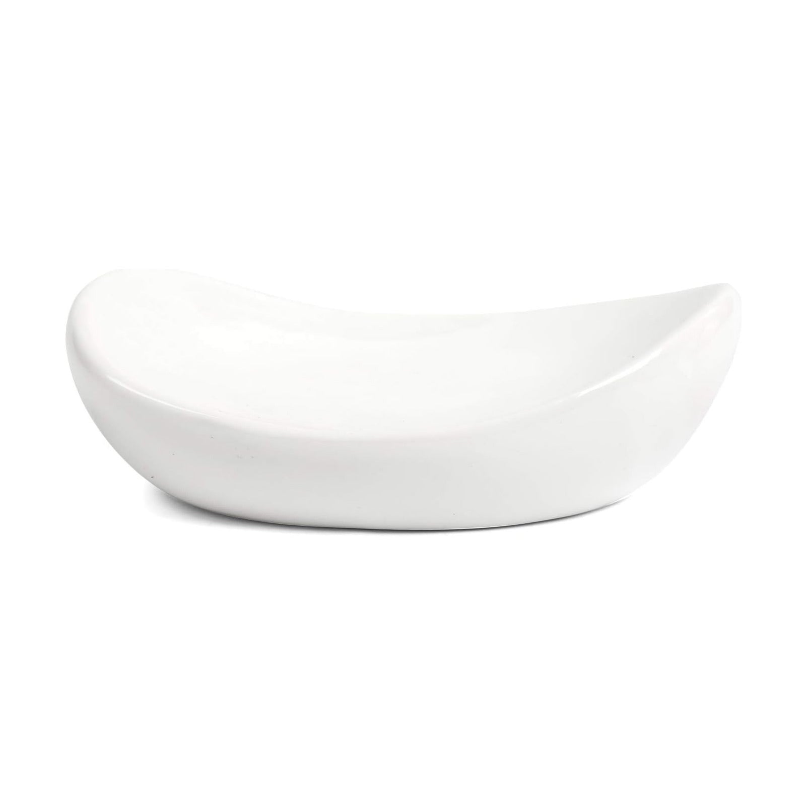 Ceramic Soap Dish Holder / White