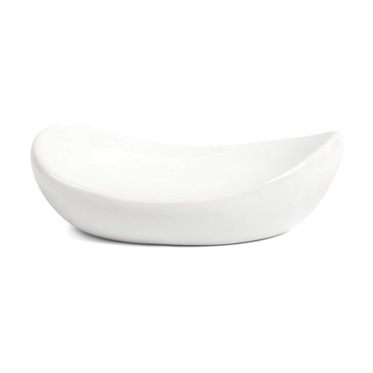 Ceramic Soap Dish Holder / White