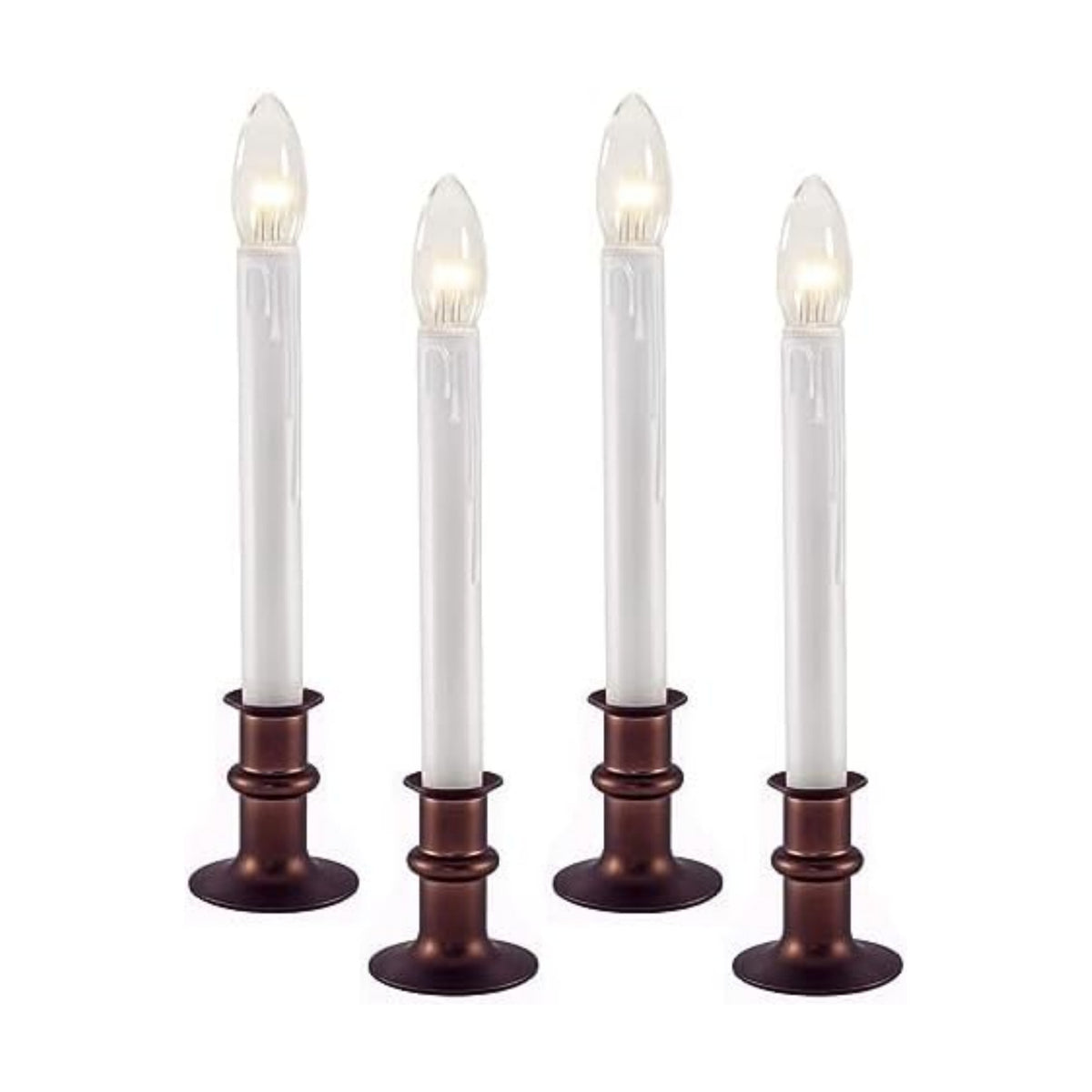 612 Vermont Ultra Bright Battery Operated LED Window Candles Antique Bronze