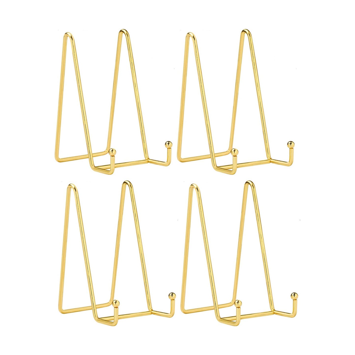 Decorative Plate Stand Holder Picture Frame Stand Easel Display Stand / 6 Inch / Set of 4