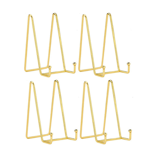 Decorative Plate Stand Holder Picture Frame Stand Easel Display Stand / 6 Inch / Set of 4