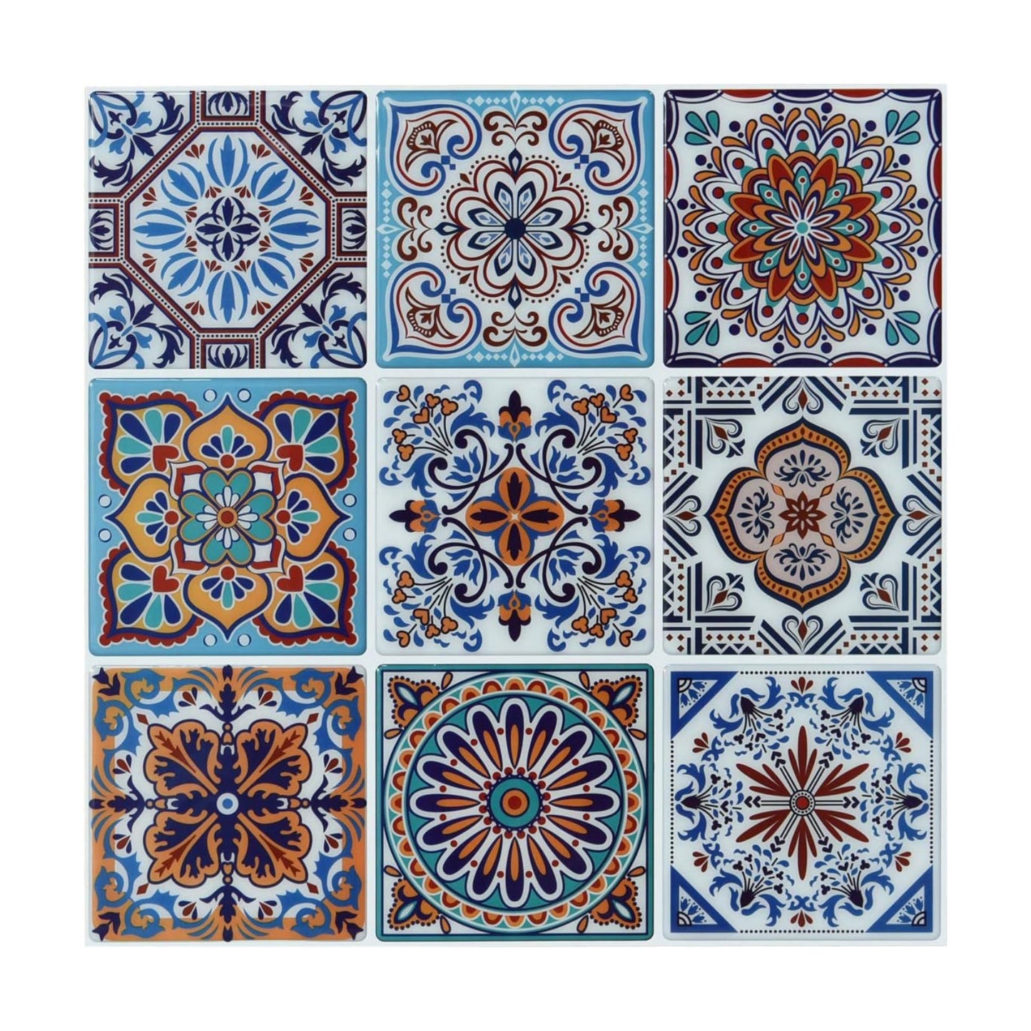 Stick on Wall Tiles / Aquamarine Blue
