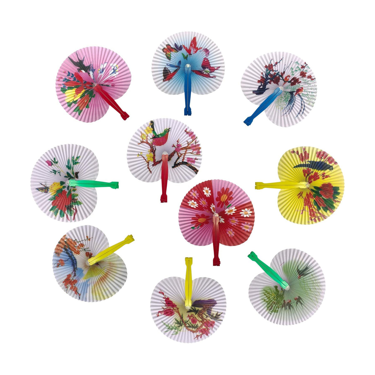 20 Pcs Chinese Paper Fans