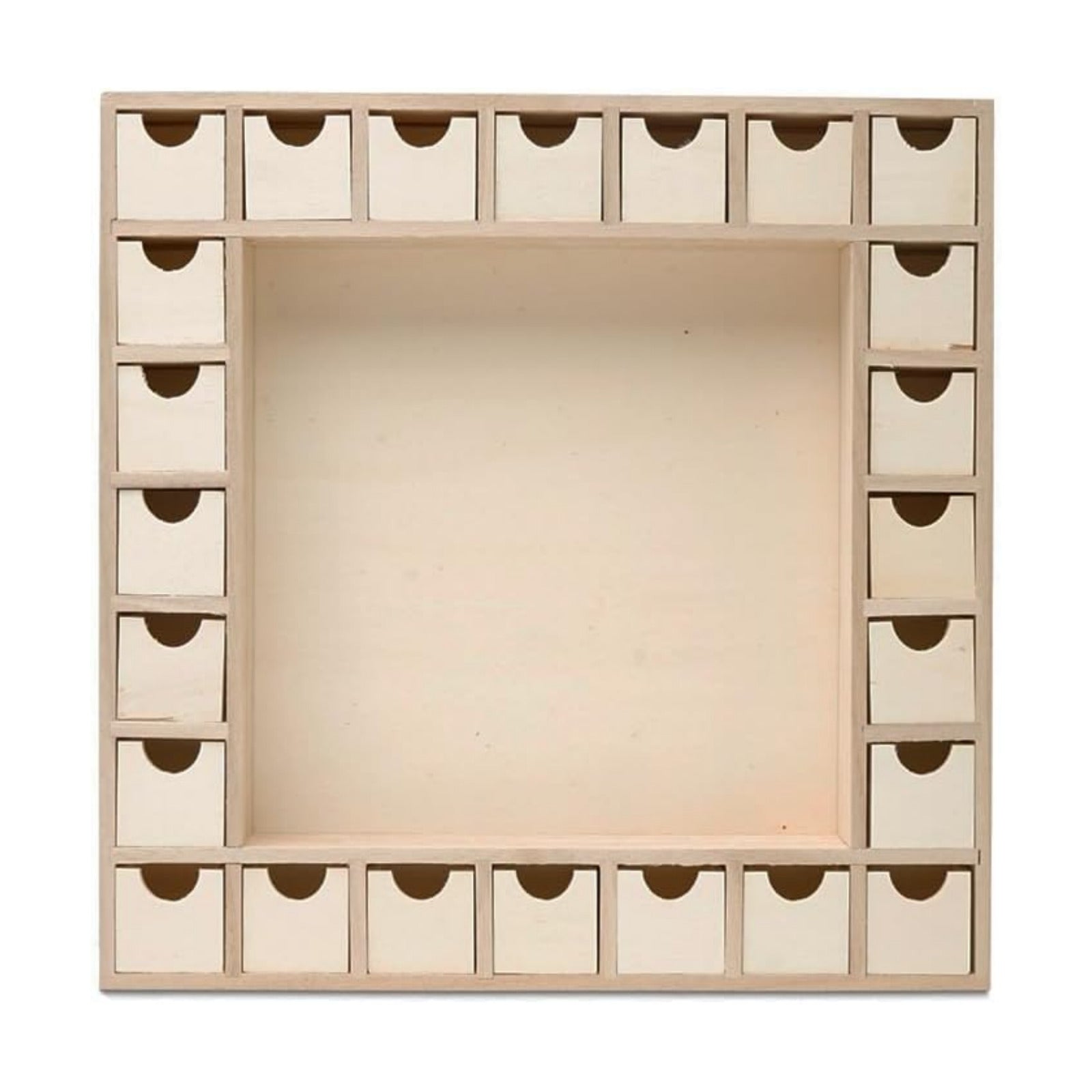 Advent Calendar 2024, Wooden Advent Calendars, Shadow Box 13 Inch x 13 Inch, Pack of 1 Christmas Advent Calendar 2024